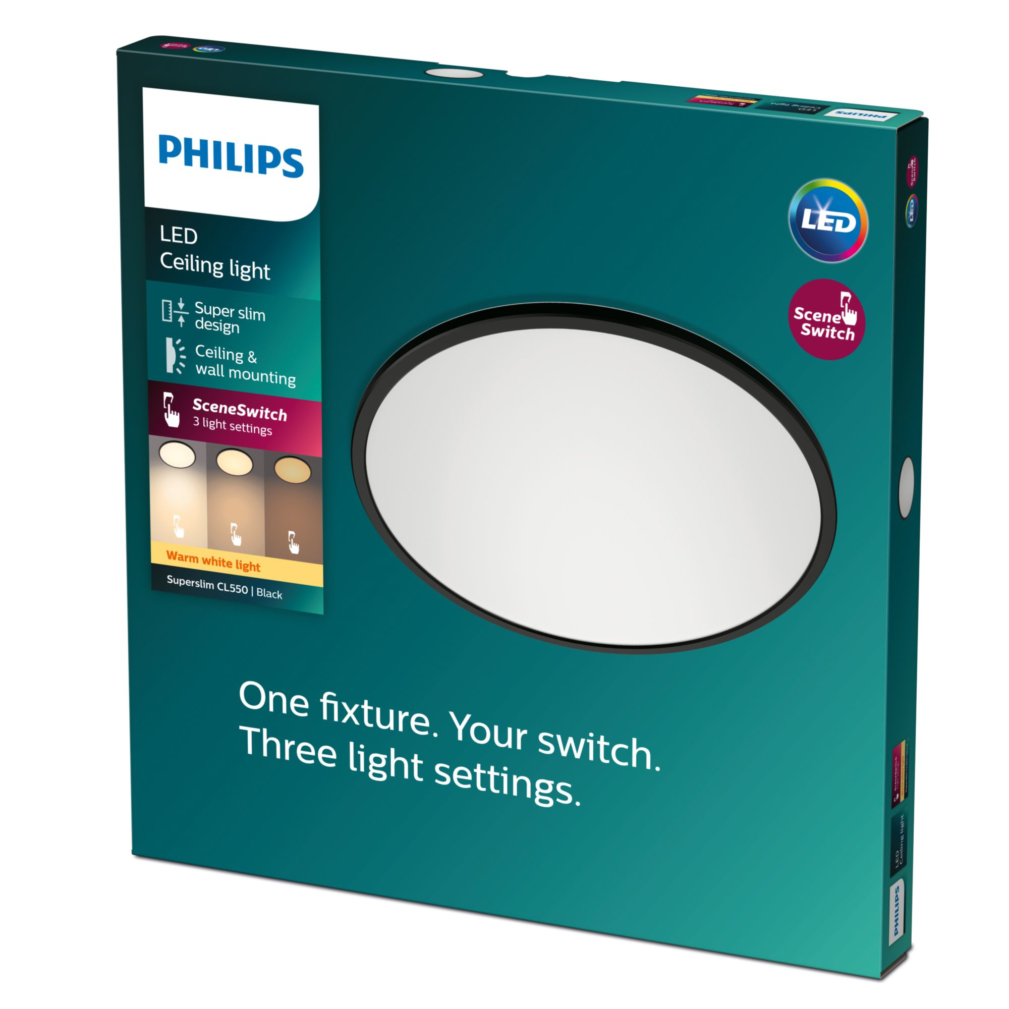 Philips 3in1 LED Leu SceneSwitch CL550 1500lm Dimmen o DS schw 79162137_8047080457
