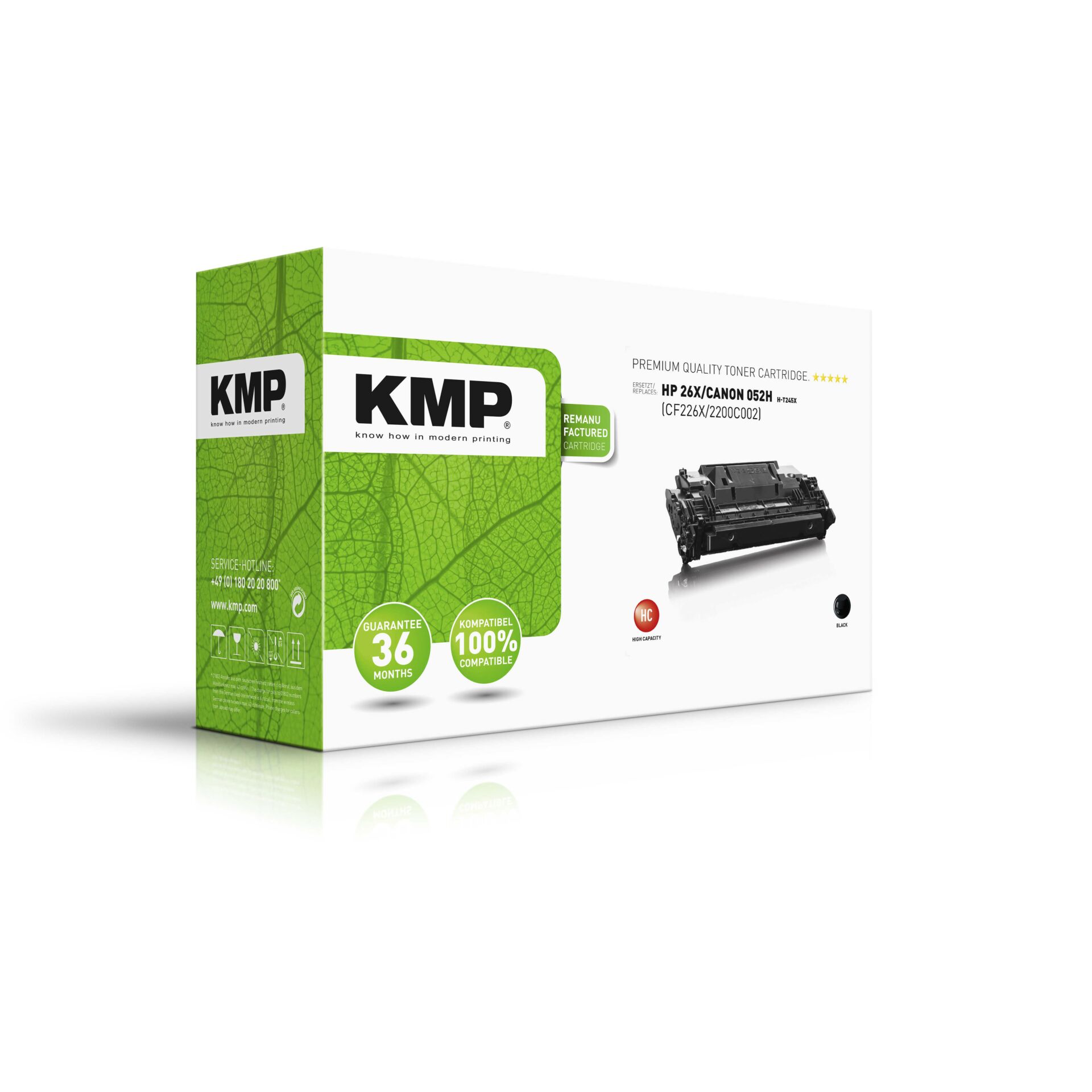 KMP H-T245X Toner schwarz komp. m. HP CF 226 X/Canon 052 H 496099_01