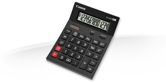 Canon AS-2400 Taschenrechner Desktop Display-Rechner Schwarz