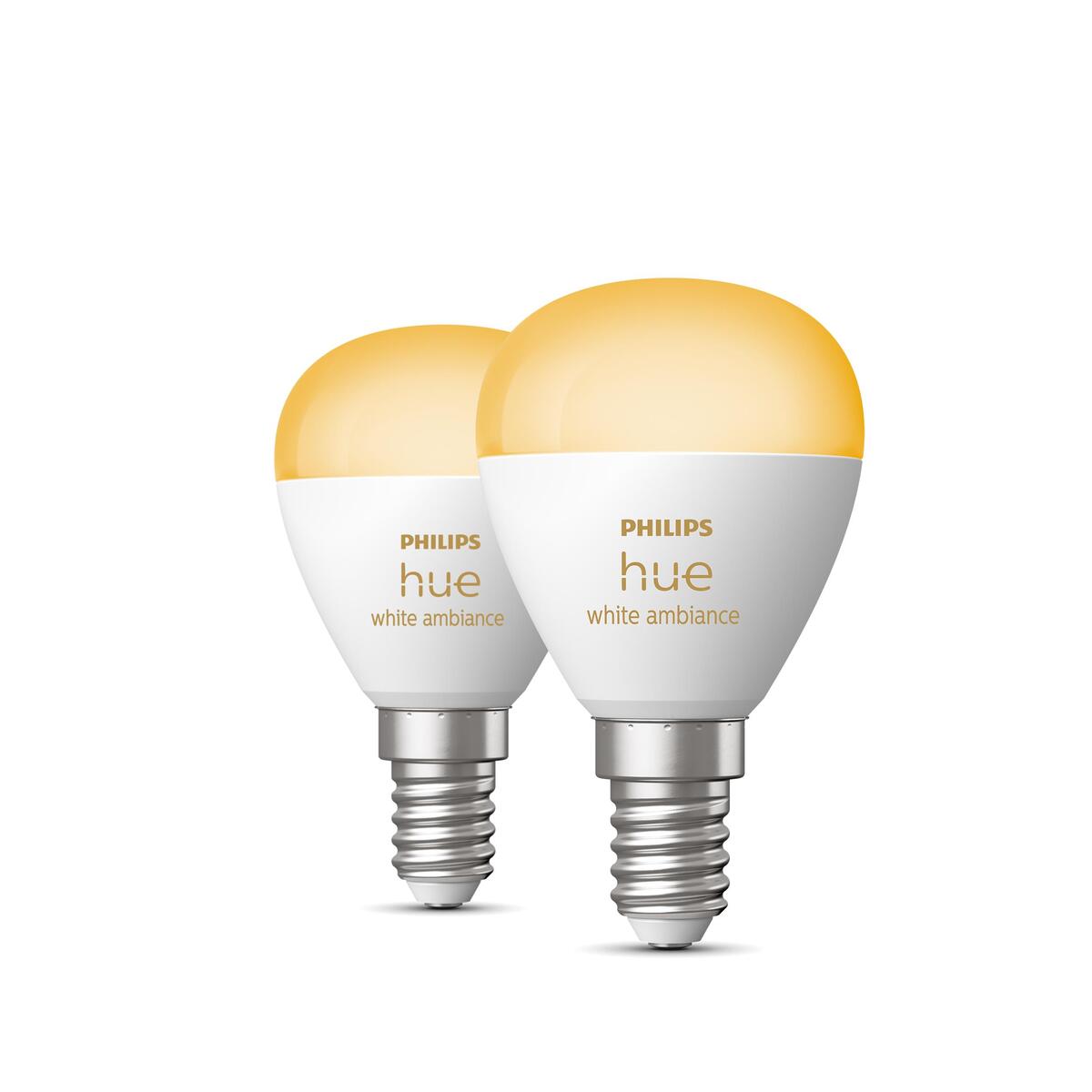 Philips Hue White Amb. E14 Luster Tropfen Doppelpack 2x470lm