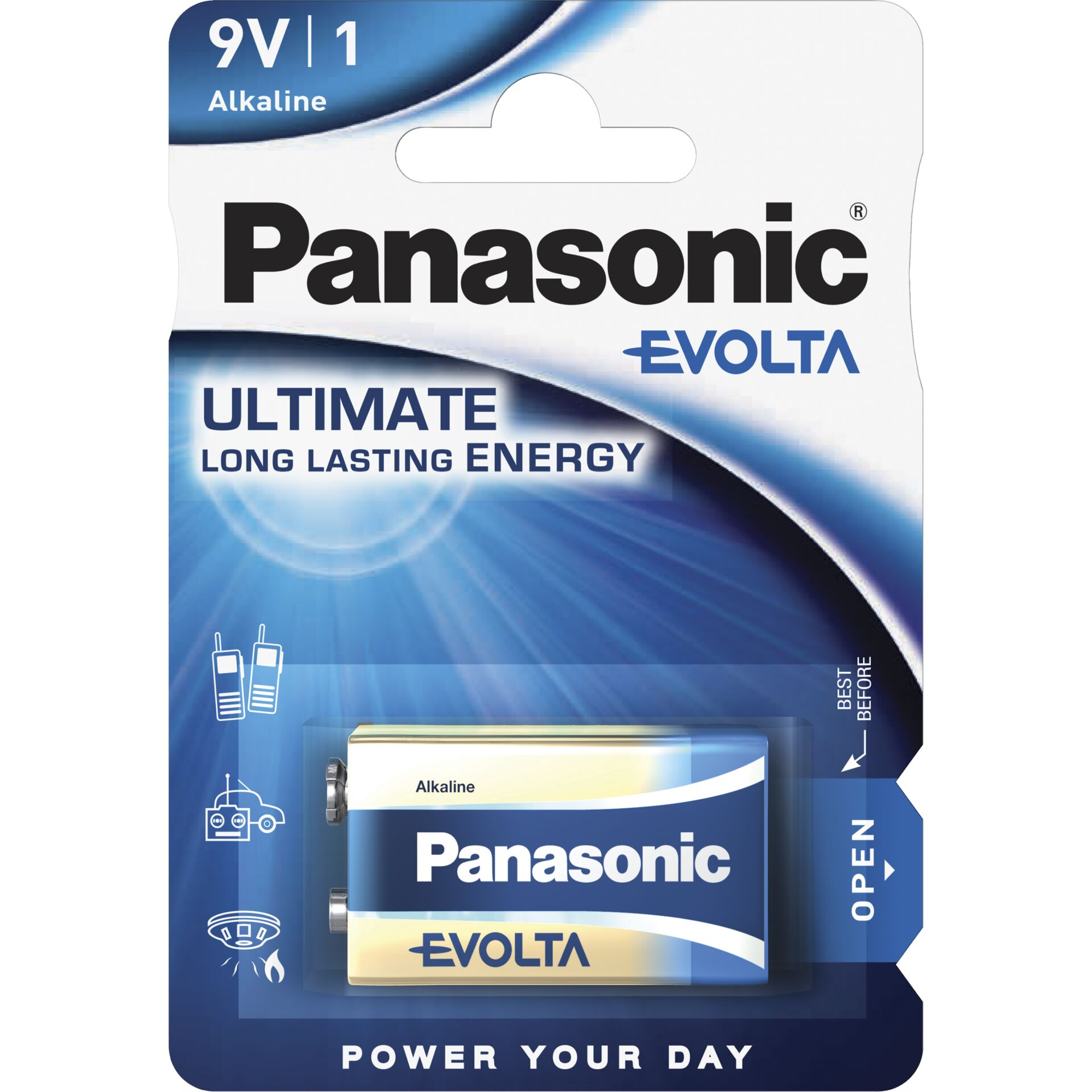 12x1 Panasonic Evolta 6 LR 61 9V-Block            6LR61EGE/1BP 464690_01