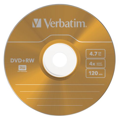 1x5 Verbatim DVD+RW 4,7GB