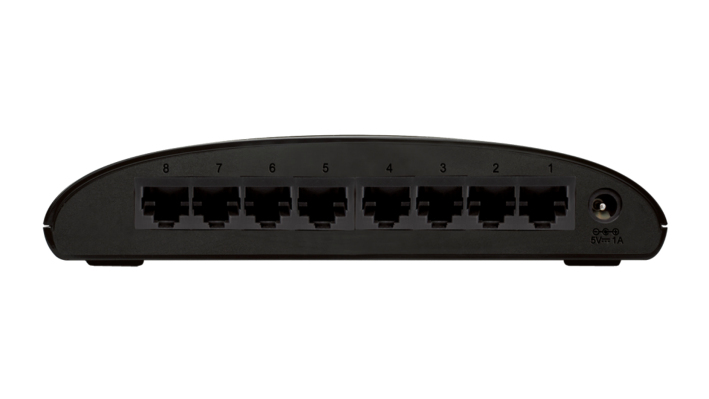 D-Link DES-1008D Unmanaged network switch Fast Ethernet (10/100) Schwarz