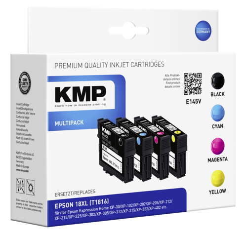 KMP E145V Multipack BK/C/M/Y