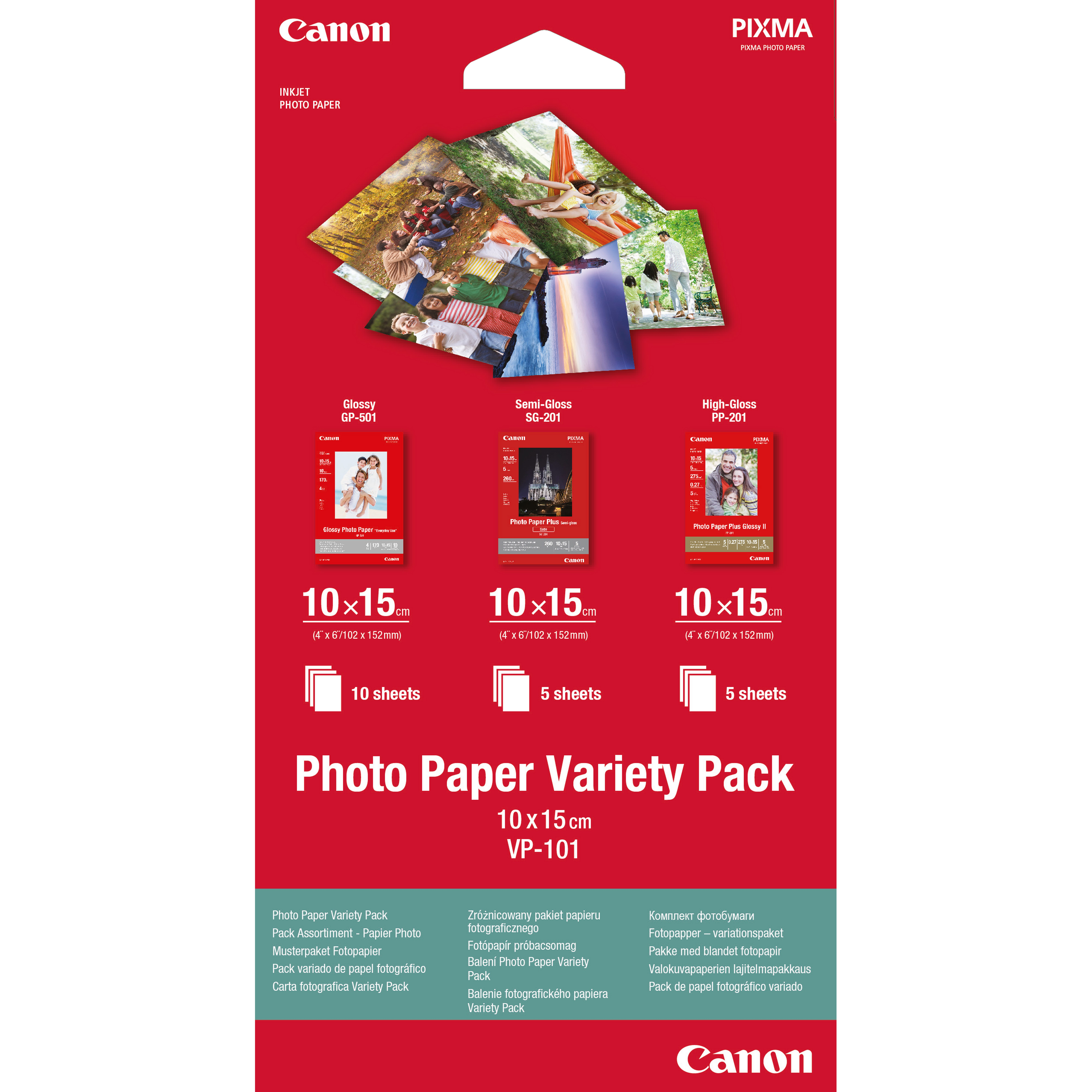 Canon Fotopapier hochglänzend VP-101 -10X15cm-20 Blatt- 18139231_0535807074
