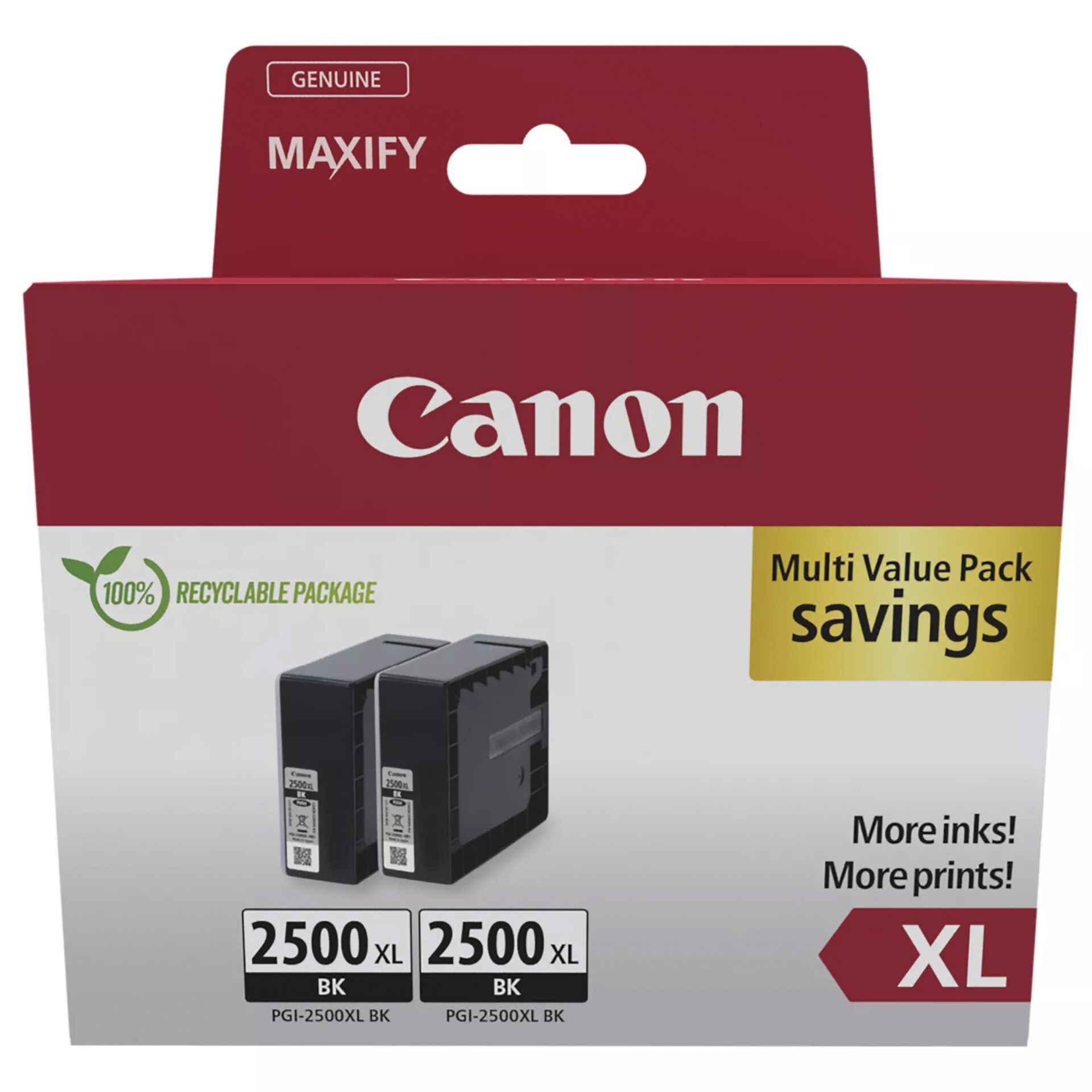 Canon PGI-2500 XL BK schwarz Twin Pack 826849_00
