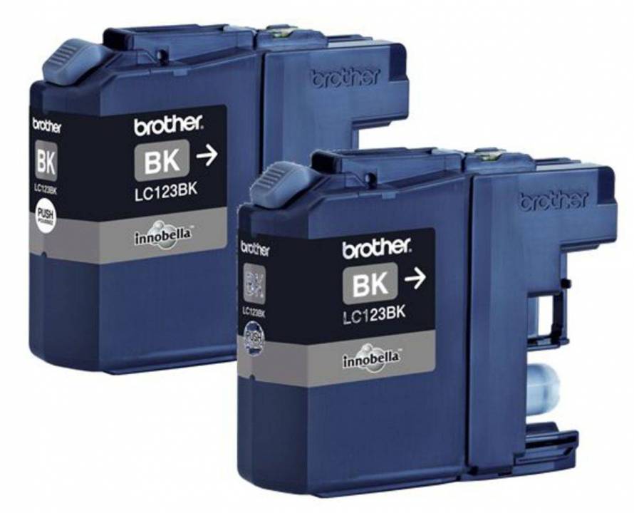 Brother Tintenpatronen LC-123BK Doppelpack Schwarz