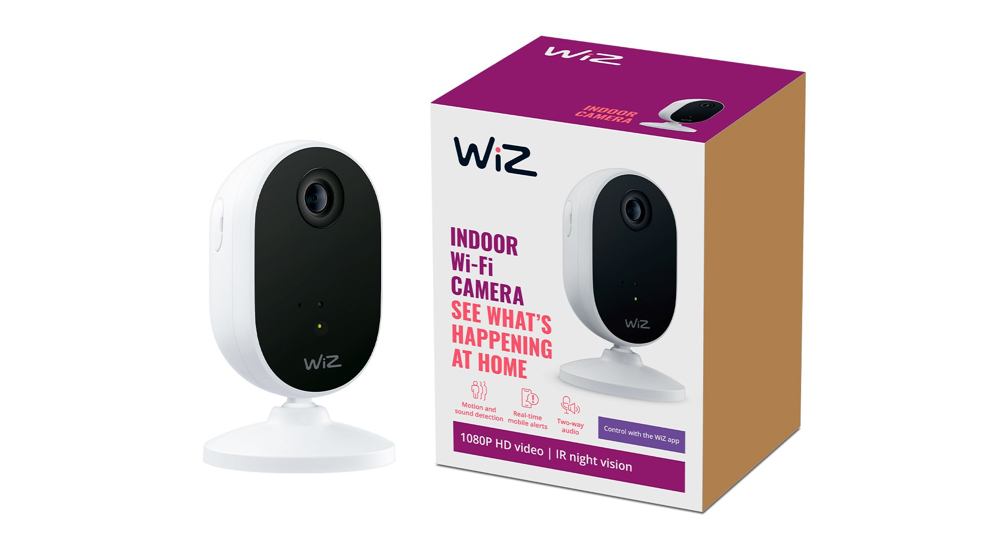 WiZ Indoor Camera mit WiFi Einzelpack 459fda51556767d7fada85b0eb099ed58f7fc7ad