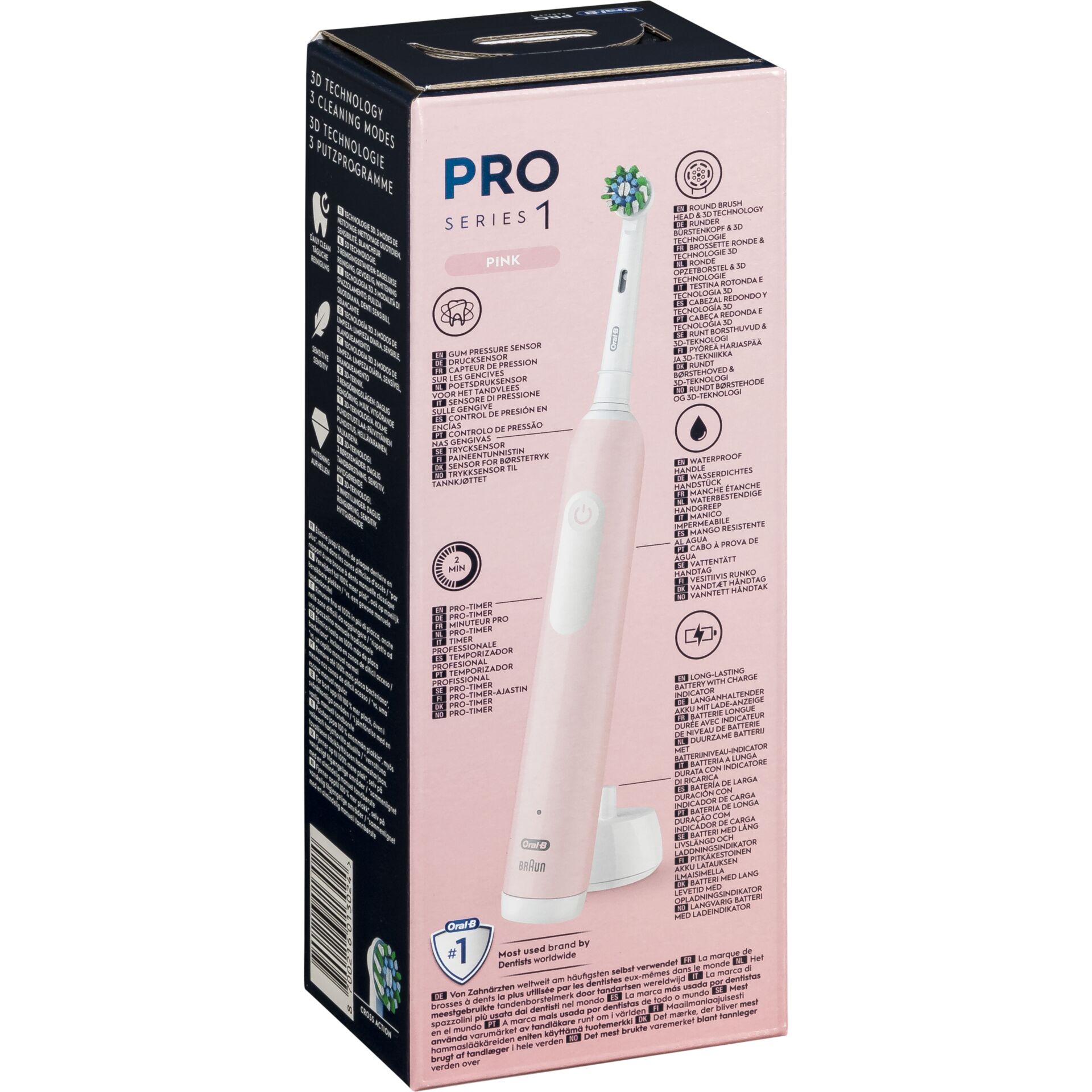 Oral-B Pro 1 Cross Action   Pink 822404_06