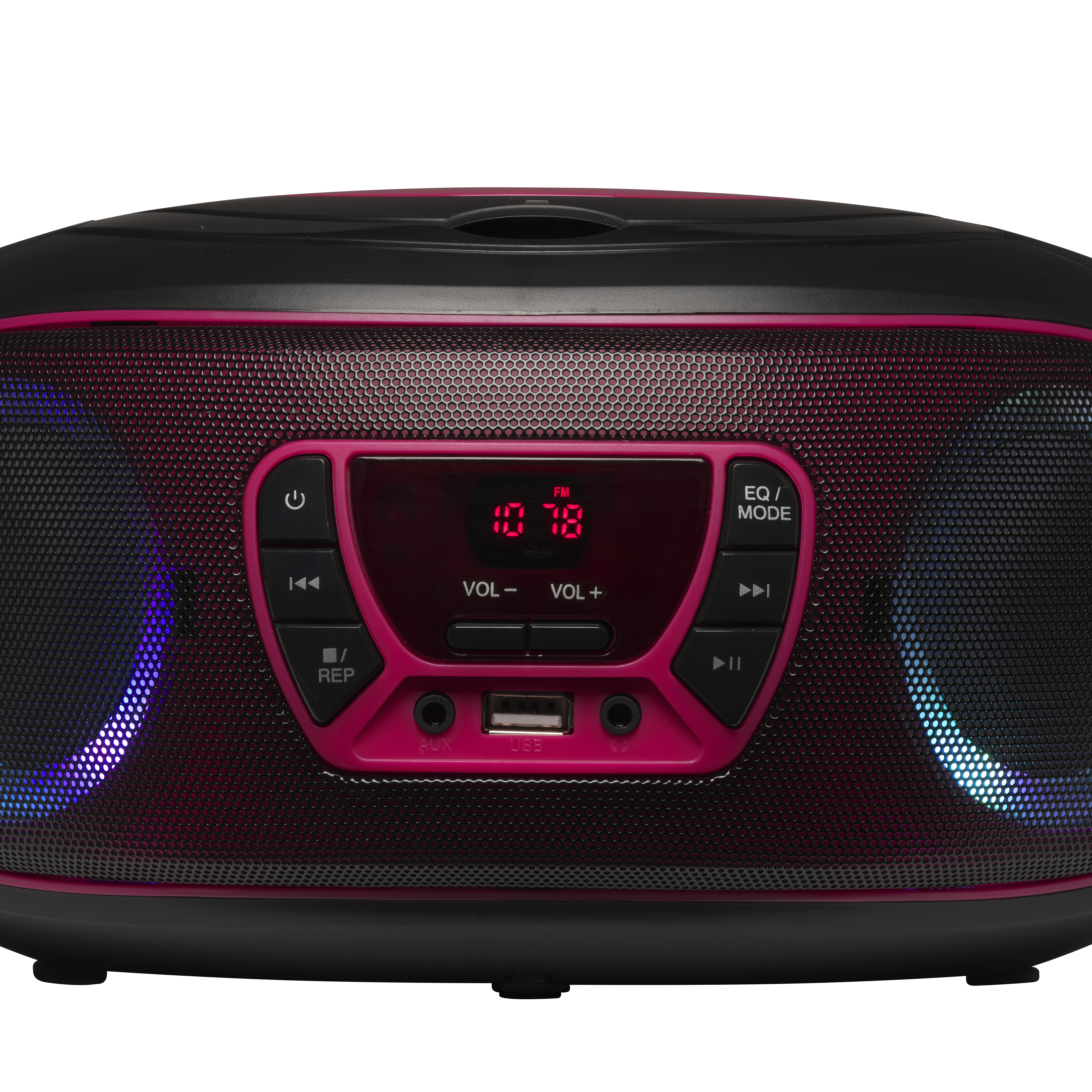 Denver TCL-212BT PINK CD-Player Tragbarer CD-Player Schwarz, Pink