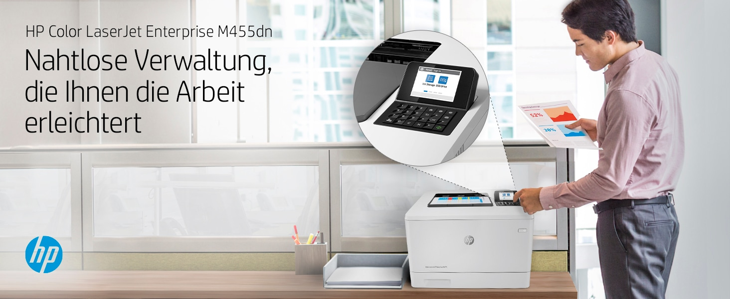 HP Color LaserJet Enterprise M455dn Farblaserdrucker eab472f2e34df758ad96e2a175360faa