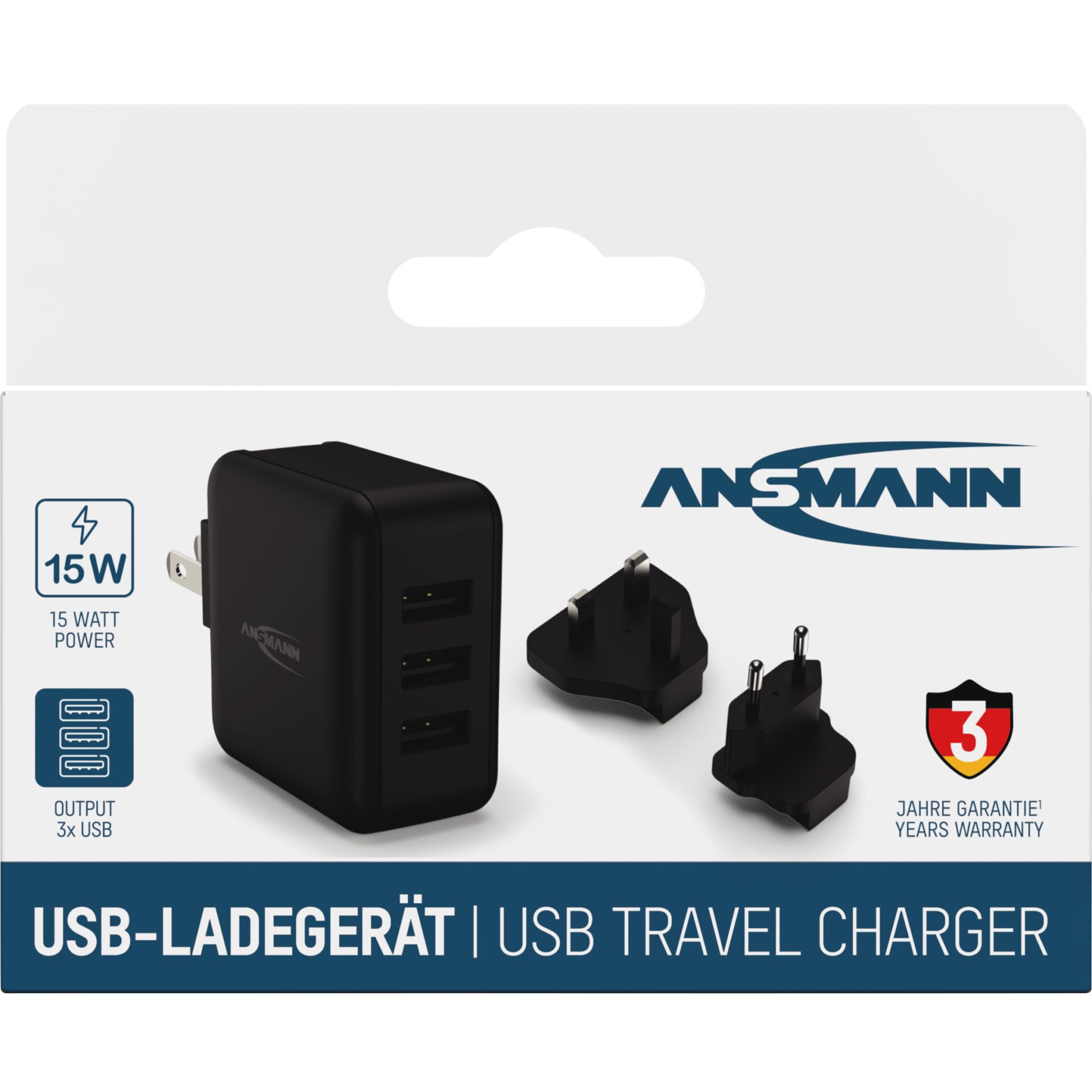 Ansmann Travel Charger TC315 2 USB-Ports 15W        1001-0139