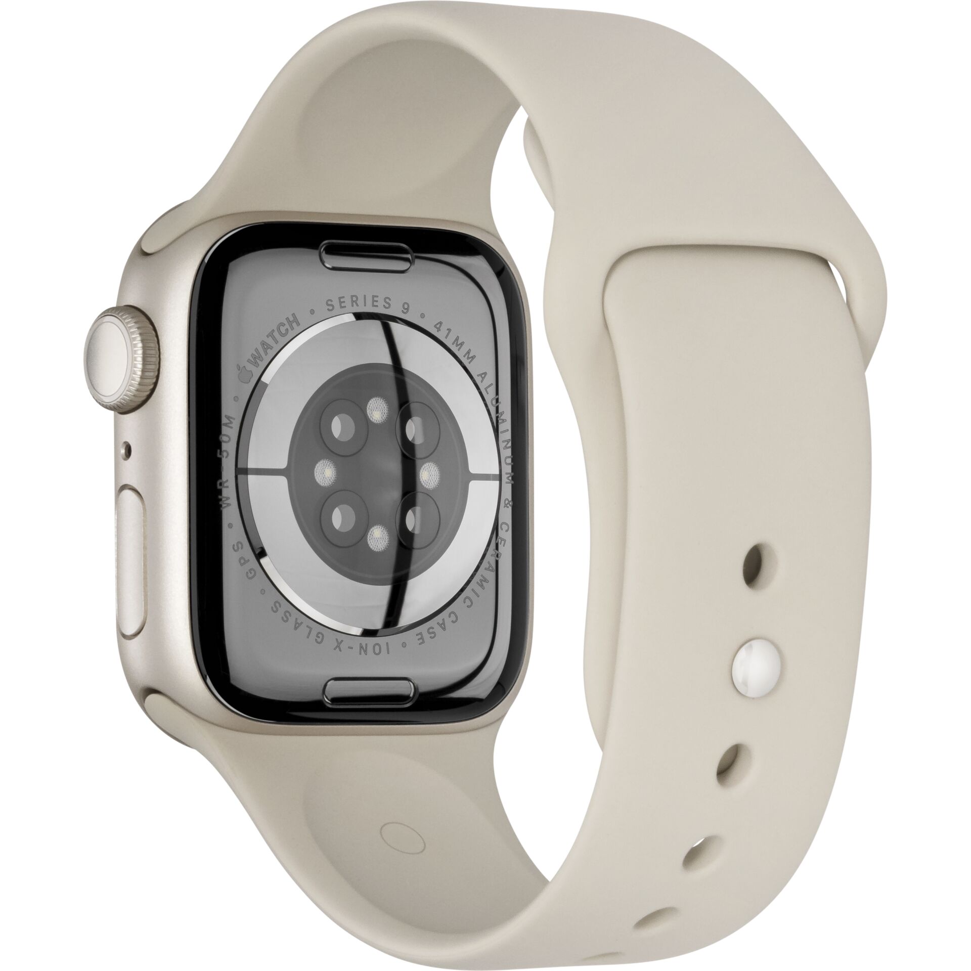 Apple Watch 9 GPS 41mm Alu Polarstern Sportarmband S/M 830874_03