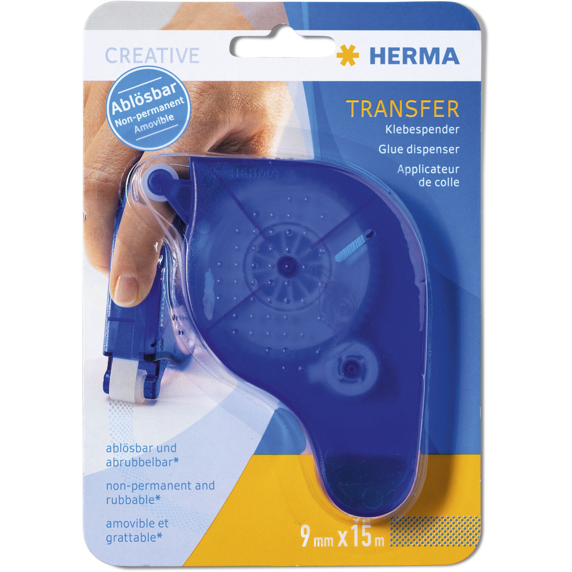 Herma transfer Klebespender ablösbar, blau              1067 226336_05