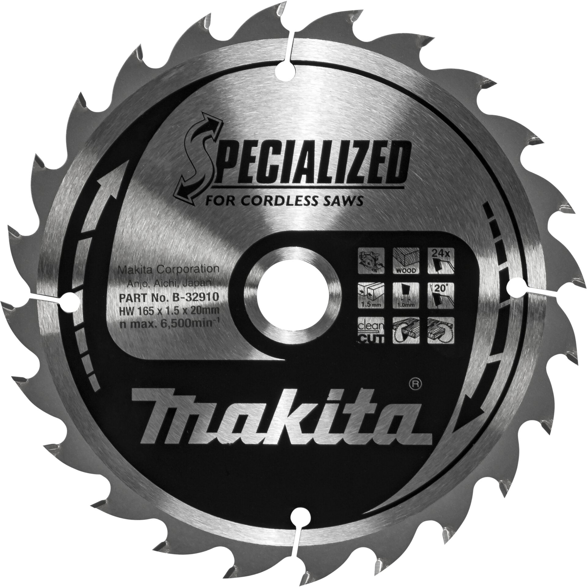 Makita B-32910 SPECIALIZED Sägeb.165x20x24Z 807375_00