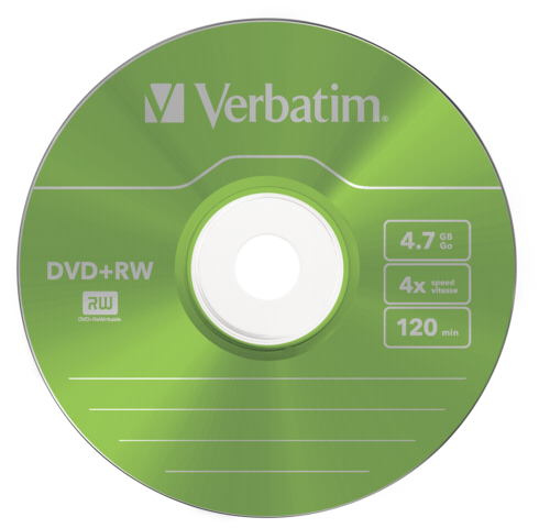 1x5 Verbatim DVD+RW 4,7GB