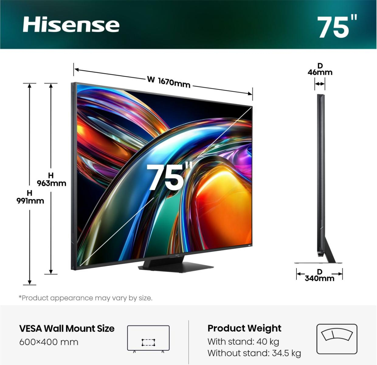 Hisense 75UR9DS – Ansicht 3