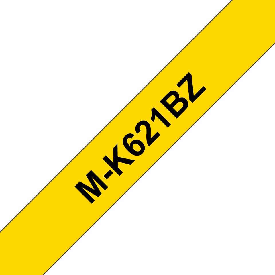 Schriftband M-K621 (nicht lam.) Schwarz auf Gelb 9 mm x 8 m – Ansicht 1