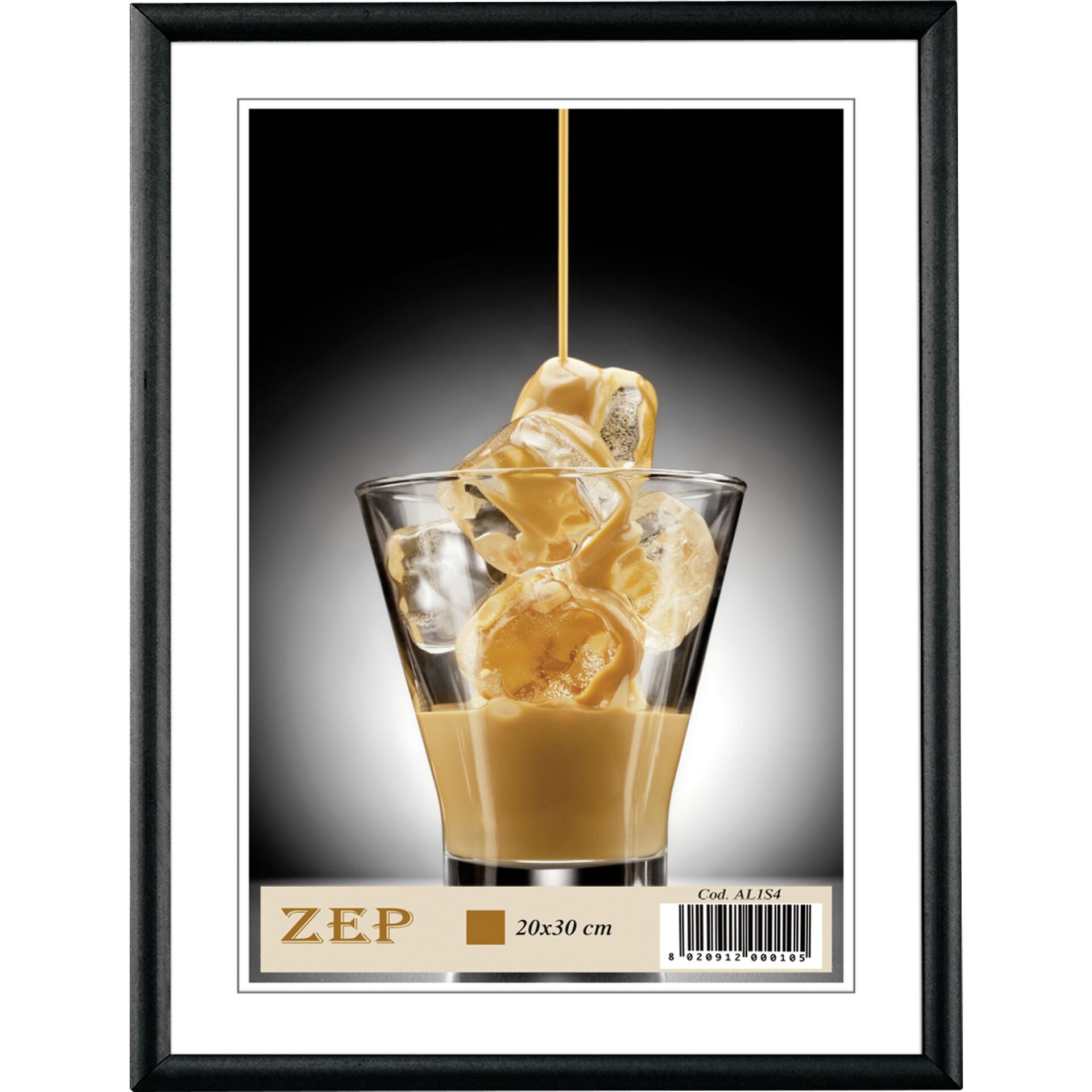 ZEP Basic black            20x30 Aluminium-Rahmen           AL1B4