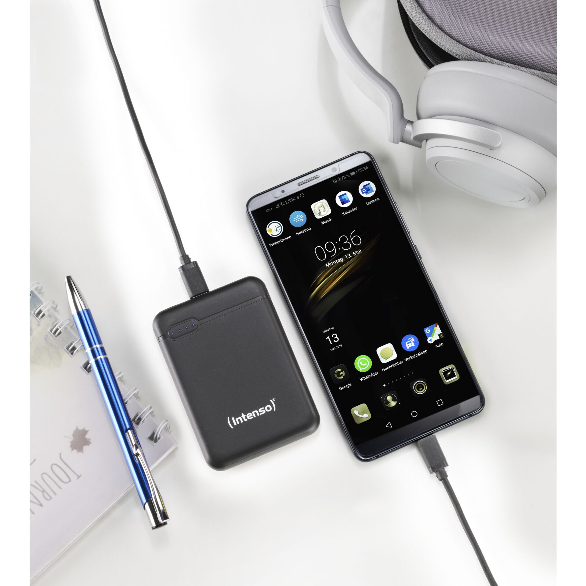 Intenso Powerbank XS5000 schwarz 5000 mAh inkl. USB-A to Type-C 813437_04 Intenso Powerbank XS5000 schwarz 5000 mAh inkl. USB-A to Type-C 813437_04