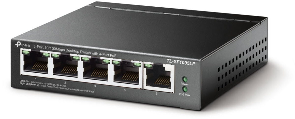 TP-Link TL-SF1005LP 5-Port 10/100Mbps -4x PoE Switch-