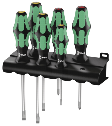 WERA 334/6 Kraftform Plus Lasertip Schraubendrehersatz