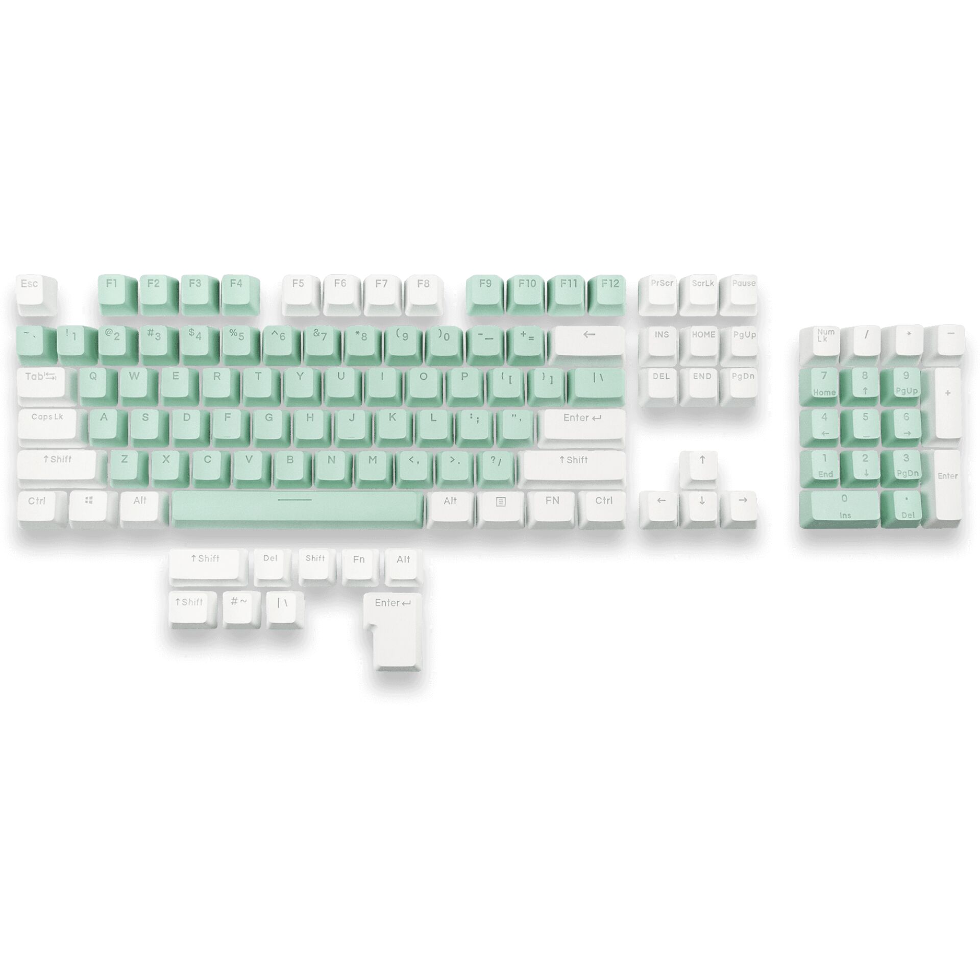 MOUNTAIN - Aquamarine B Backlit  Keycap set