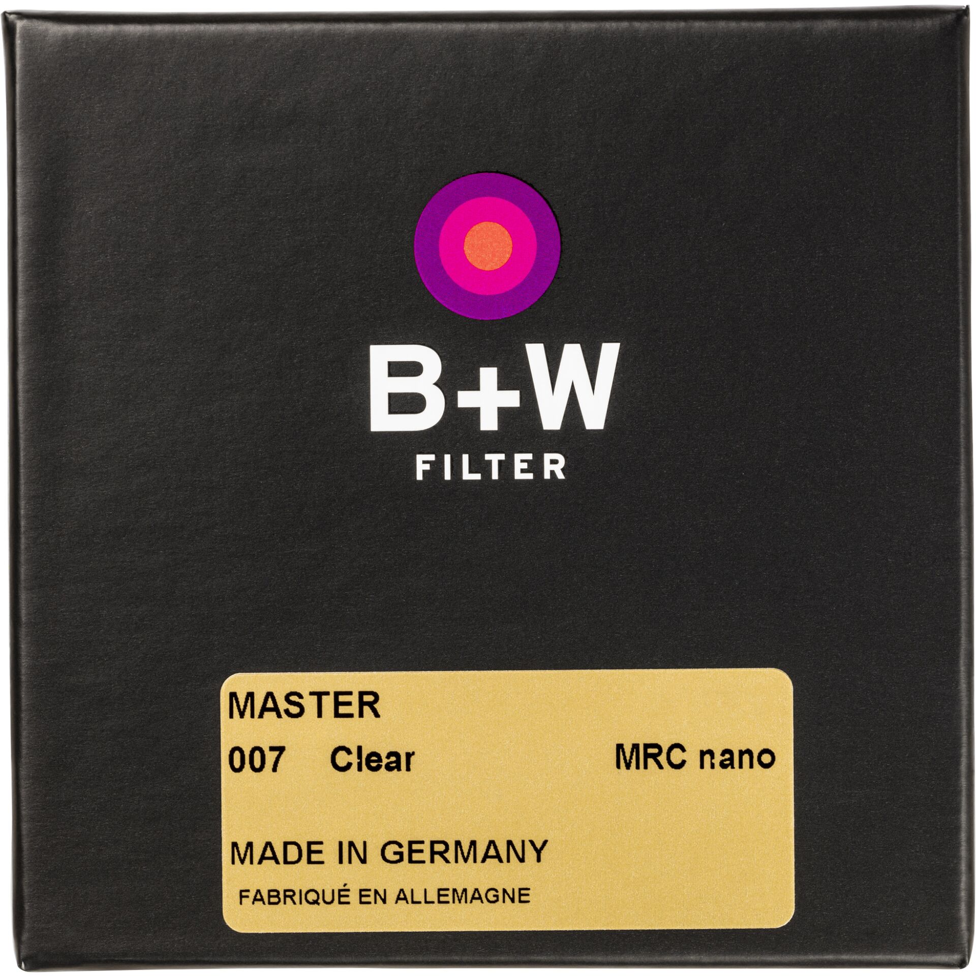 B+W CLEAR FILTER MRC nano MASTER 58mm