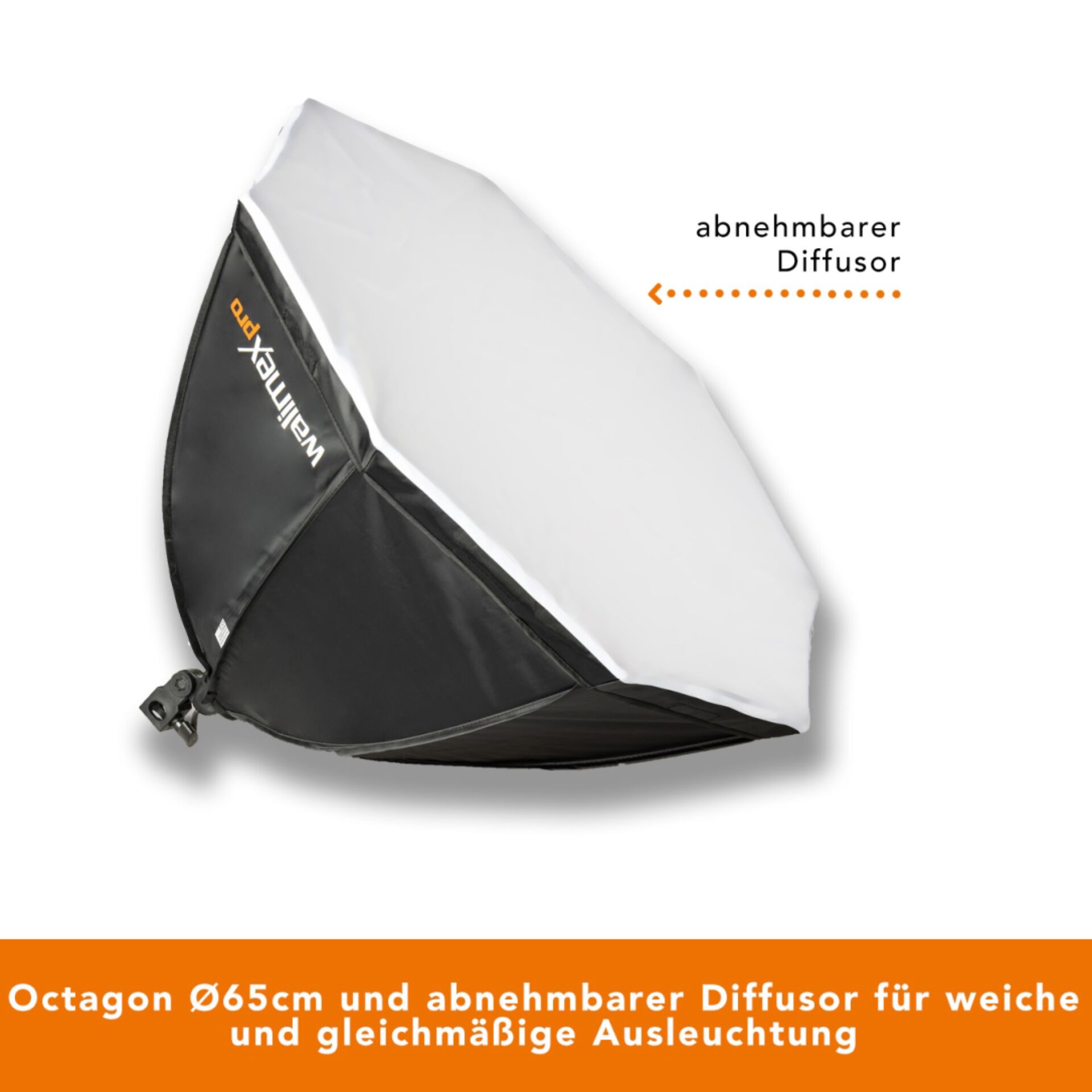 Walimex pro LED 60W Octagon Ø65cm   Bi color