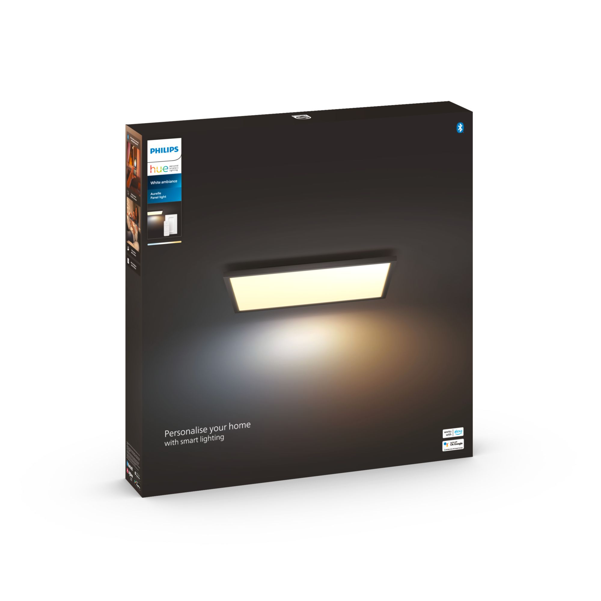 Philips Hue White Amb. Aurelle Panelleuchte 60x60 Schw inkl DS f1db17dafb9fbb331f60026f0a02843d