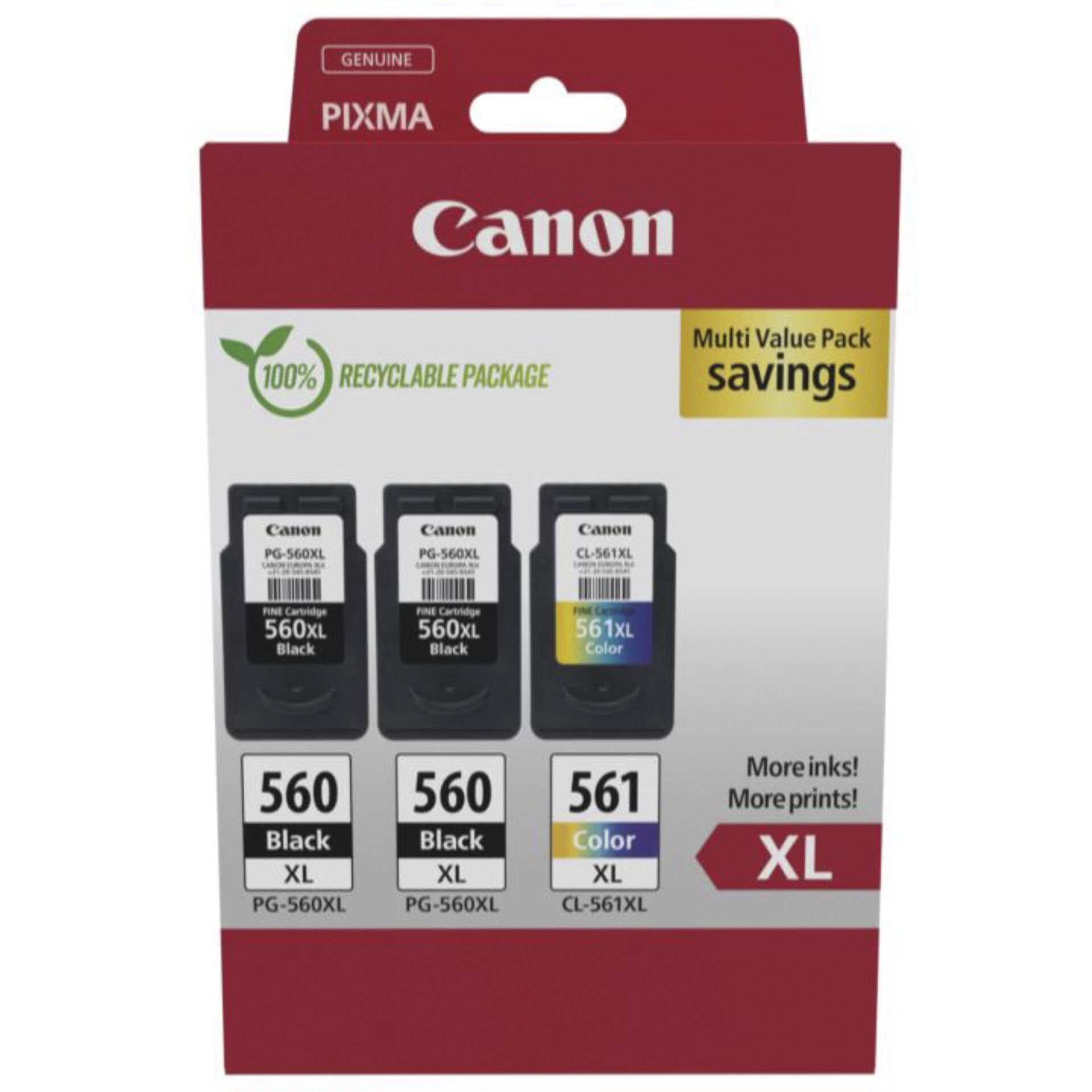 Canon PG-560 XL x2 / CL-561 XL Multi Pack 826814_00