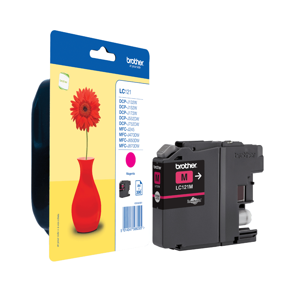 Brother Tintenpatrone LC-121M Magenta (ca. 300 Seiten) – Ansicht 5