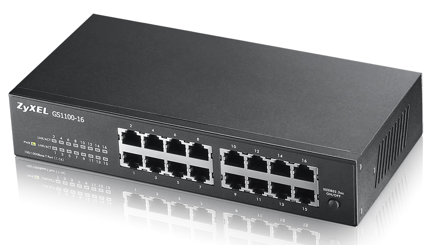 Zyxel GS1100-16 V3 - 16 Port Gigabit Unmanaged Switch 91029437_5906189478