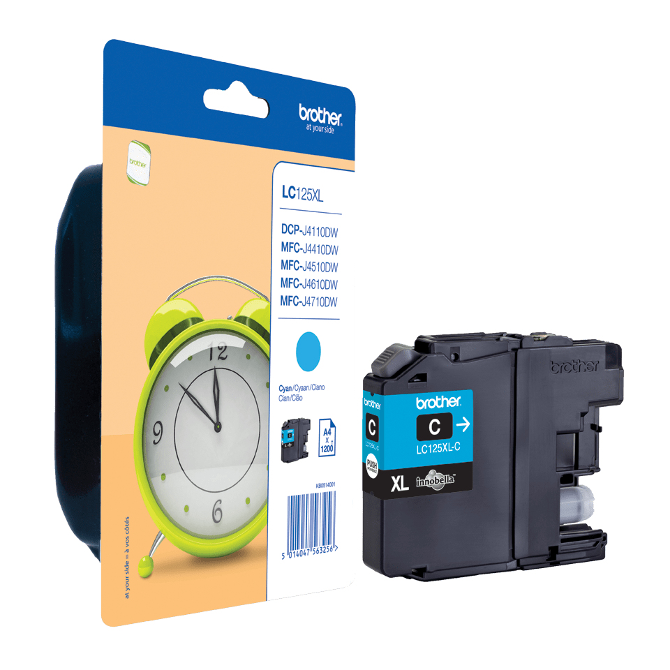 Brother Tintenpatrone LC-125XLC Cyan (ca. 1200 Seiten) – Ansicht 5