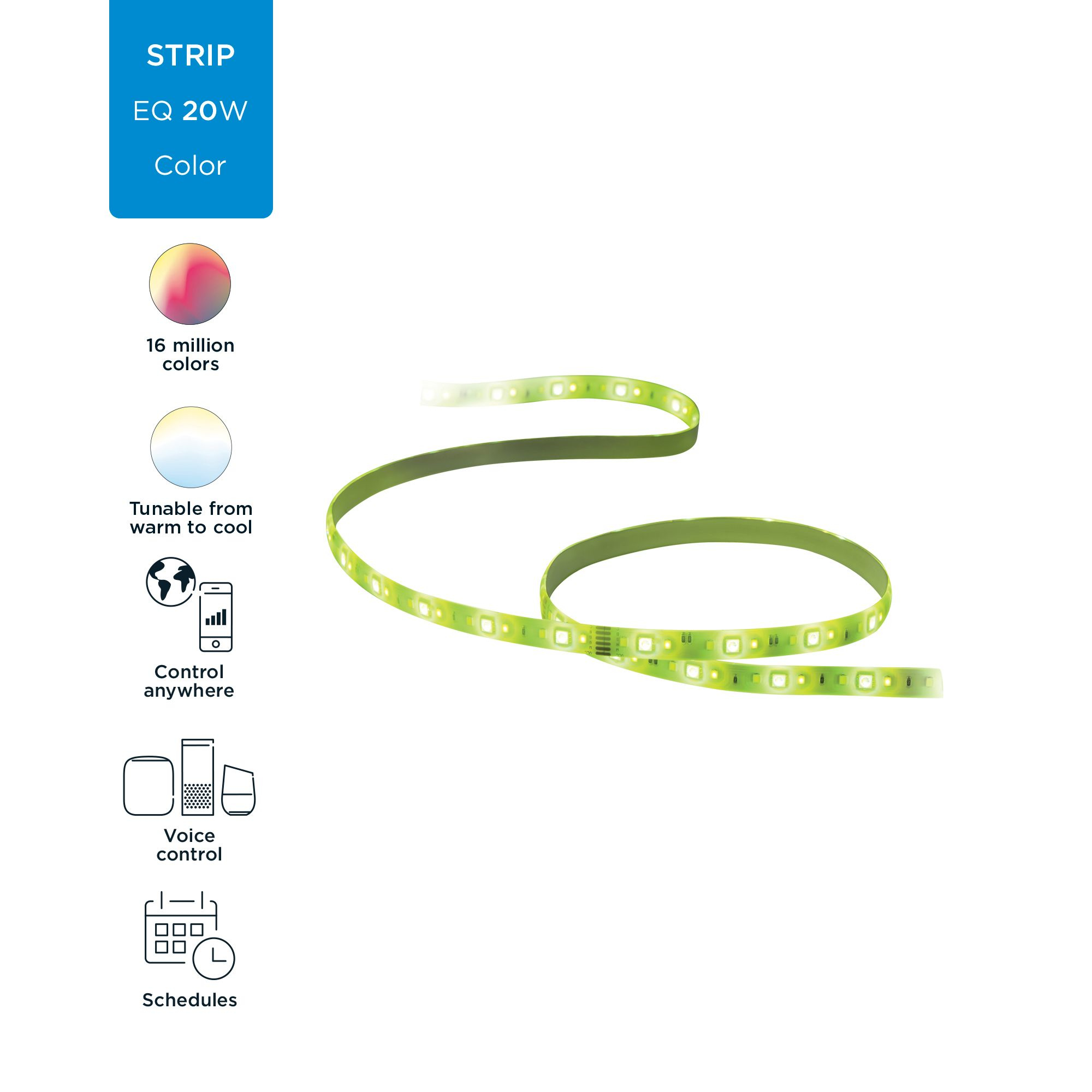 WiZ Wi-Fi LEDStrip 2M 1600lmStarterKit GE/FR 87224540_5526783269