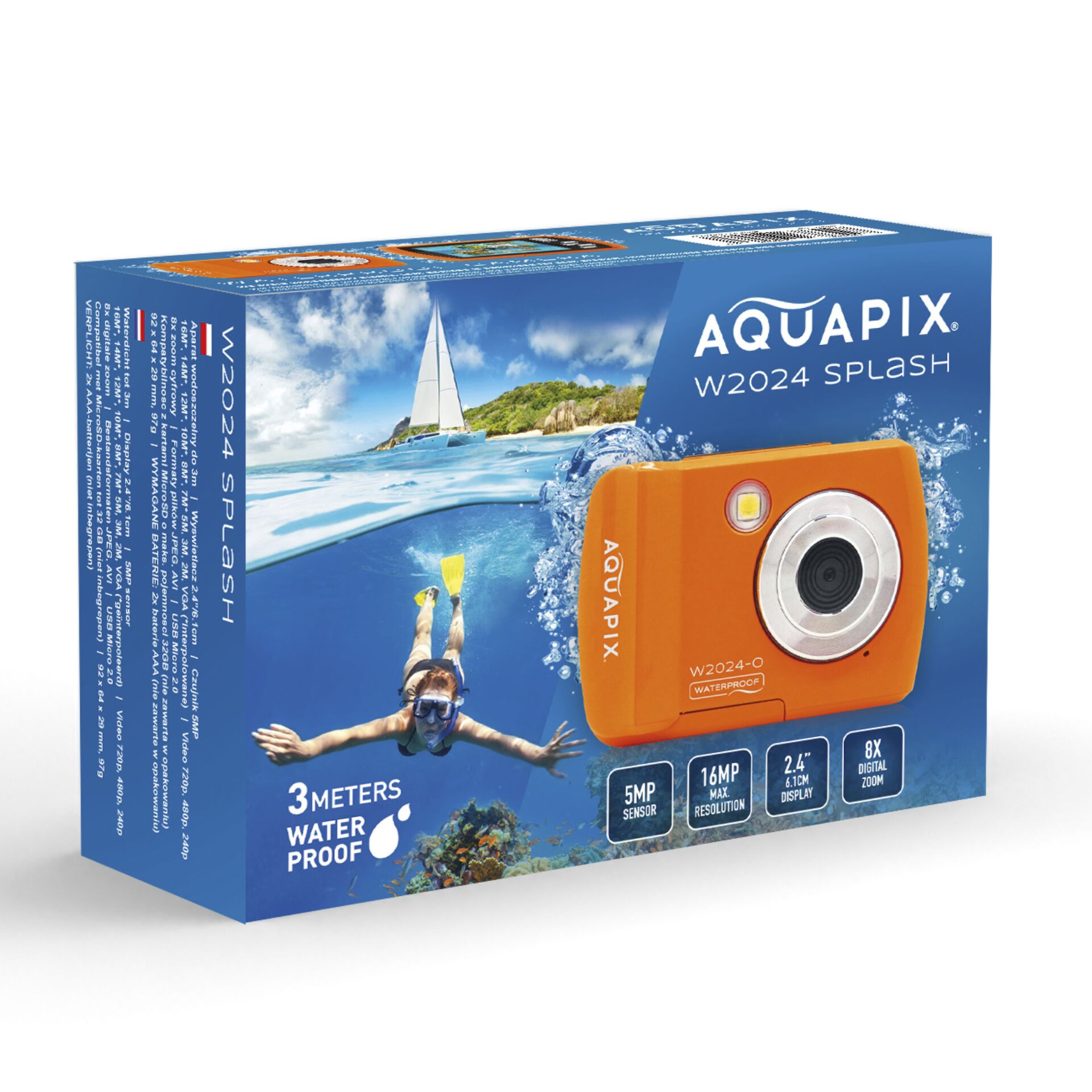 Easypix Aquapix W2024 Splash Orange 804813_04