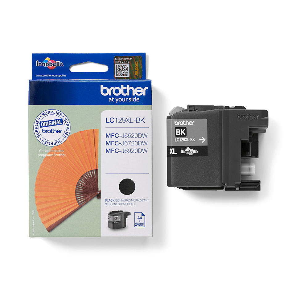 Brother Tintenpatrone LC-129XLBK Schwarz (ca. 2400 Seiten) – Ansicht 2