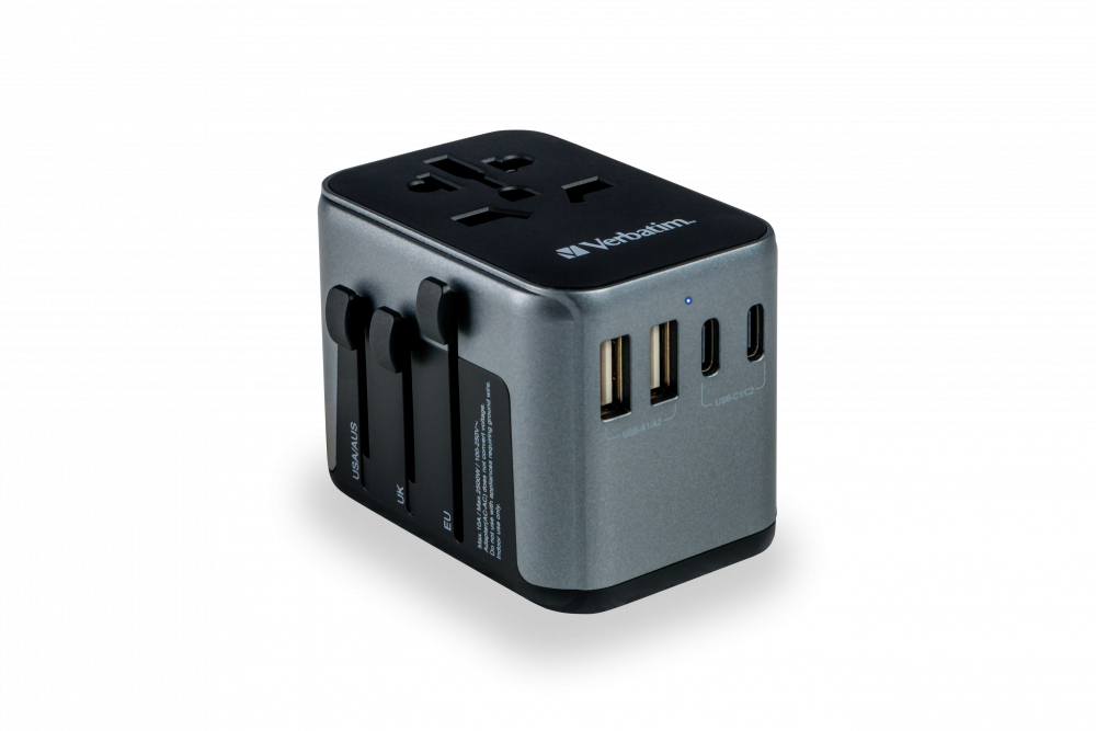Verbatim Uni.Travel Adapt.UTA-03 USB-C 30W 2xUSB-C 2xUSB-A  49545 – Ansicht 6