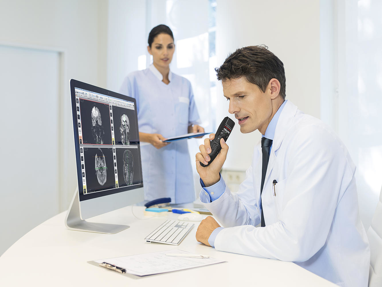 Philips SpeechMike Premium Air Grau, Metallisch