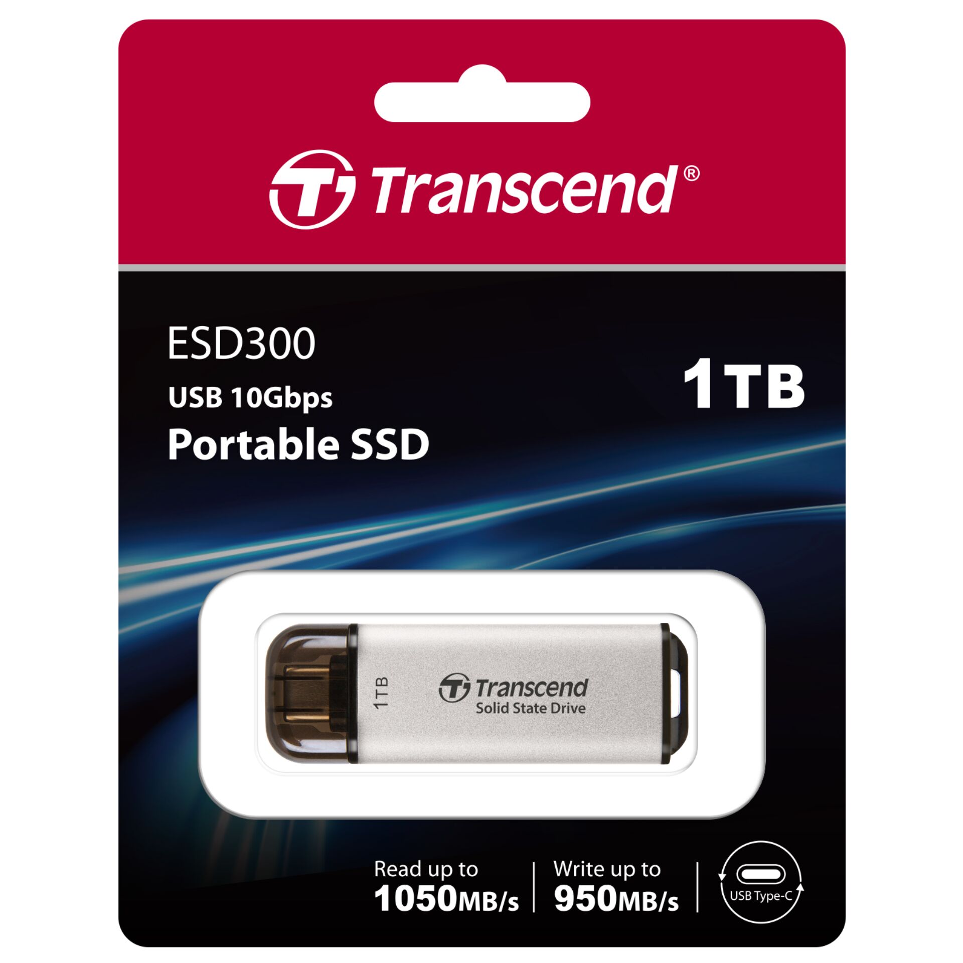 Transcend SSD ESD300S        1TB USB-C silver 832561_05