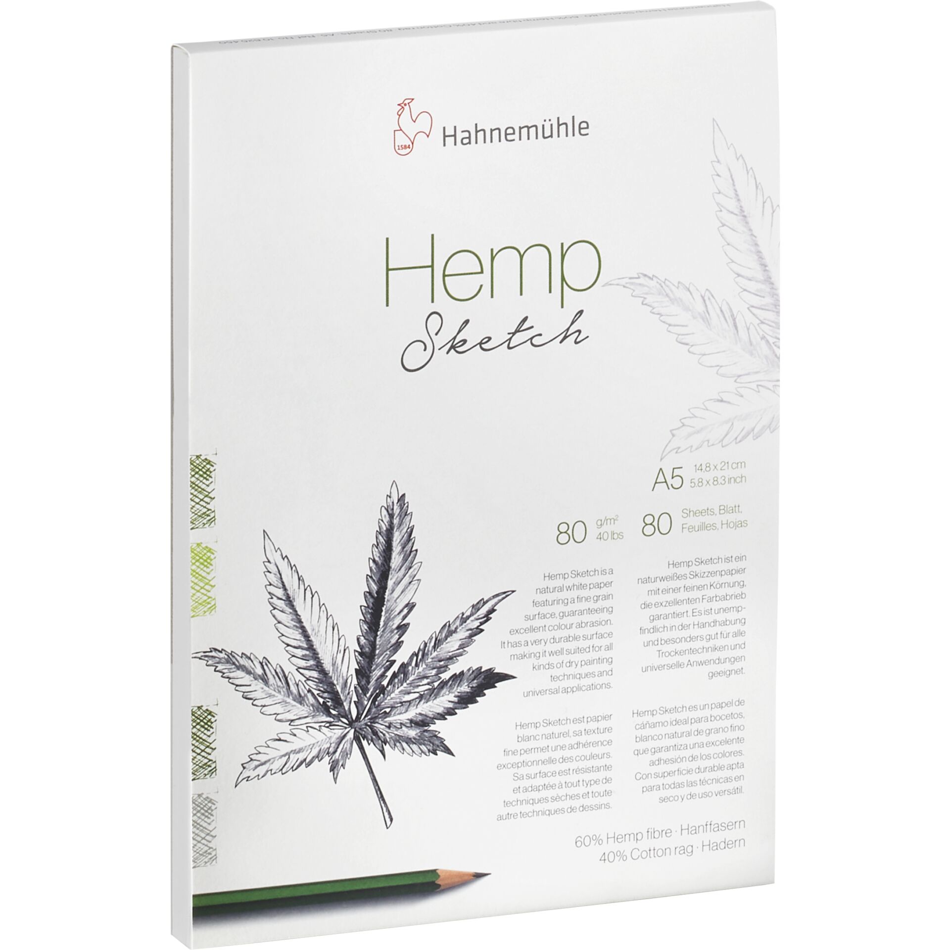 Hahnemühle Hemp Sketch A 5 80 Blatt 80 g 801327_02