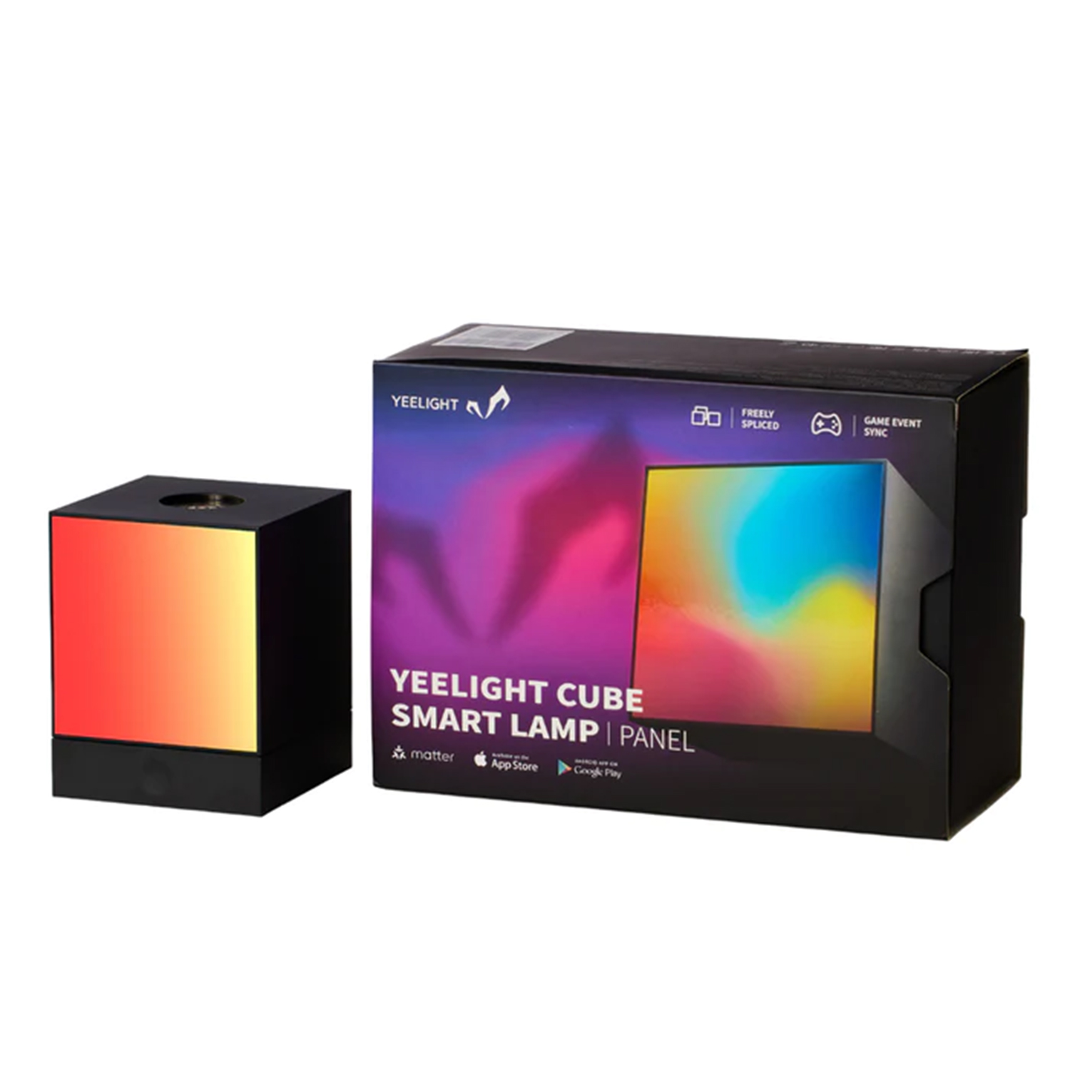 YEELIGHT Cube Smart Lamp - Light Gaming Cube Panel and Basisstation WLAN matter