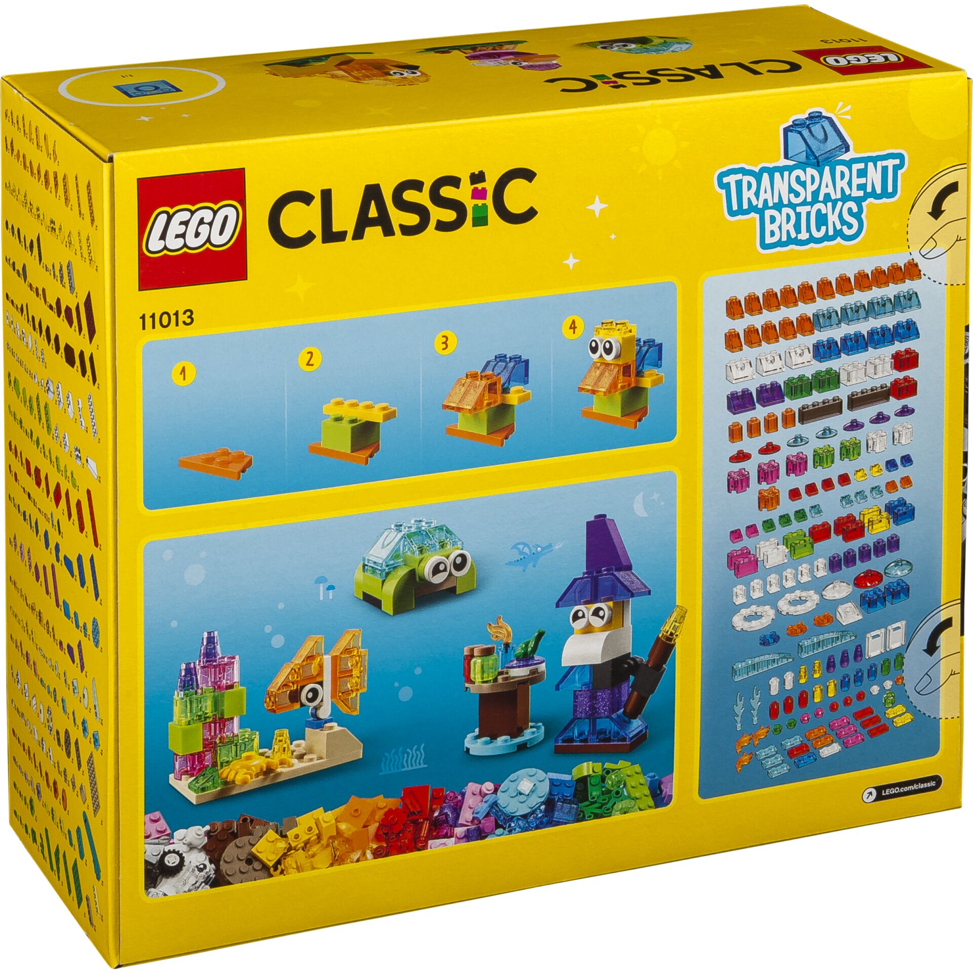 LEGO Classic 11013 KreativBauset mit durchsichtigen Steinen