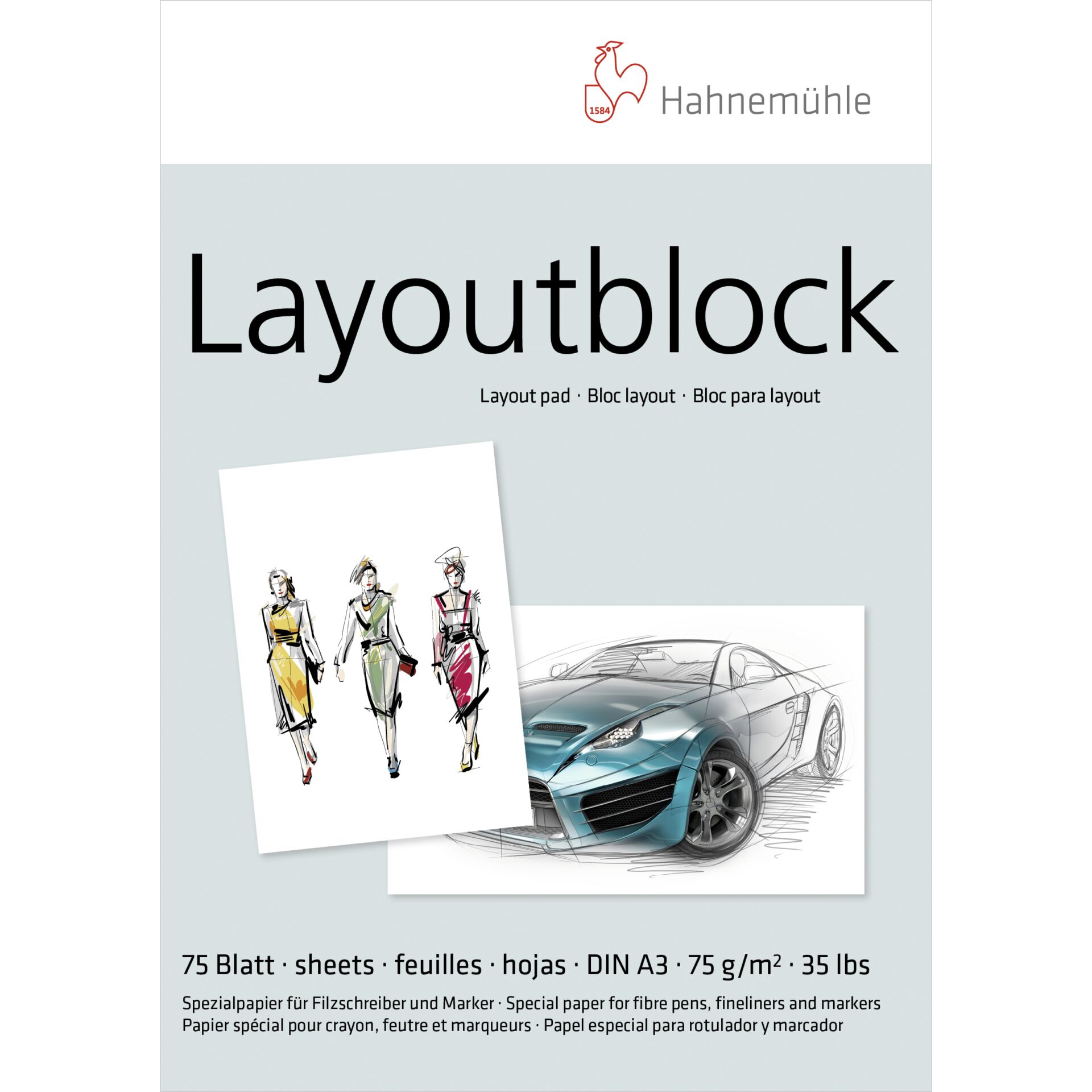 Hahnemühle Layout-Block A 3 75 Blatt 75 g 801250_00