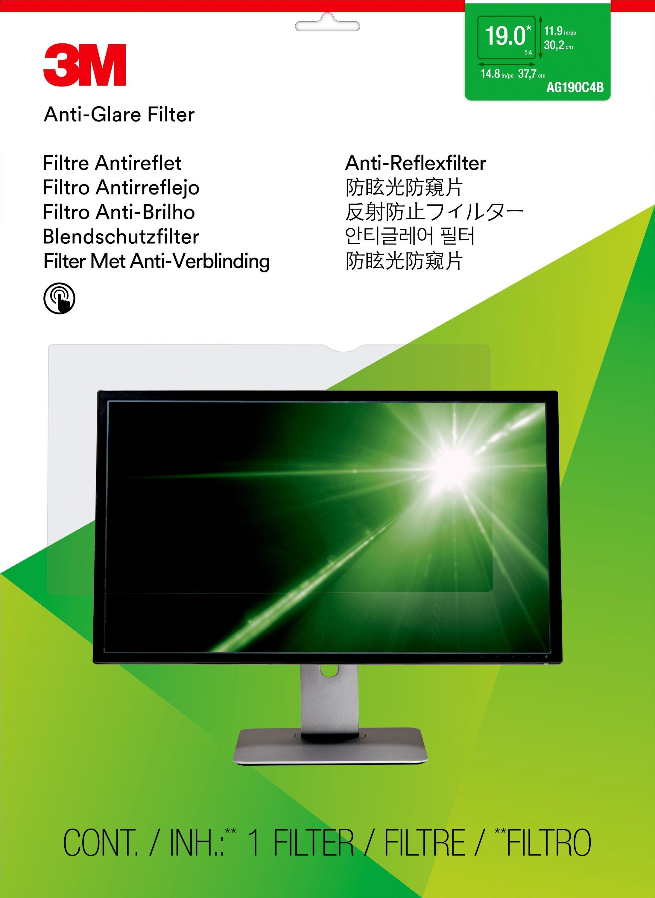 3M Blendschutzfilter für 19" Standard-Monitor