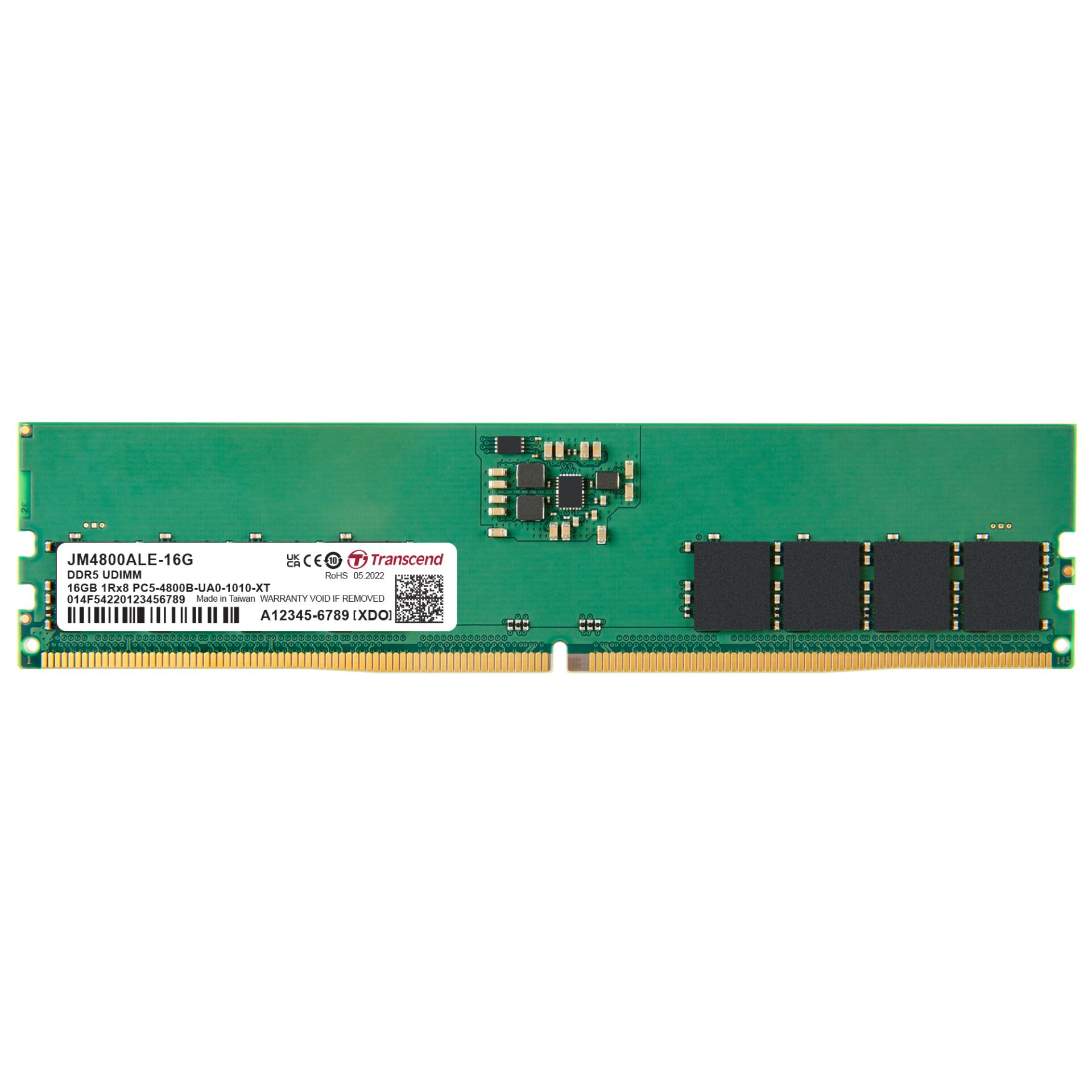 Transcend JetRAM DDR5 4800 16GB U-DIMM 151939_00
