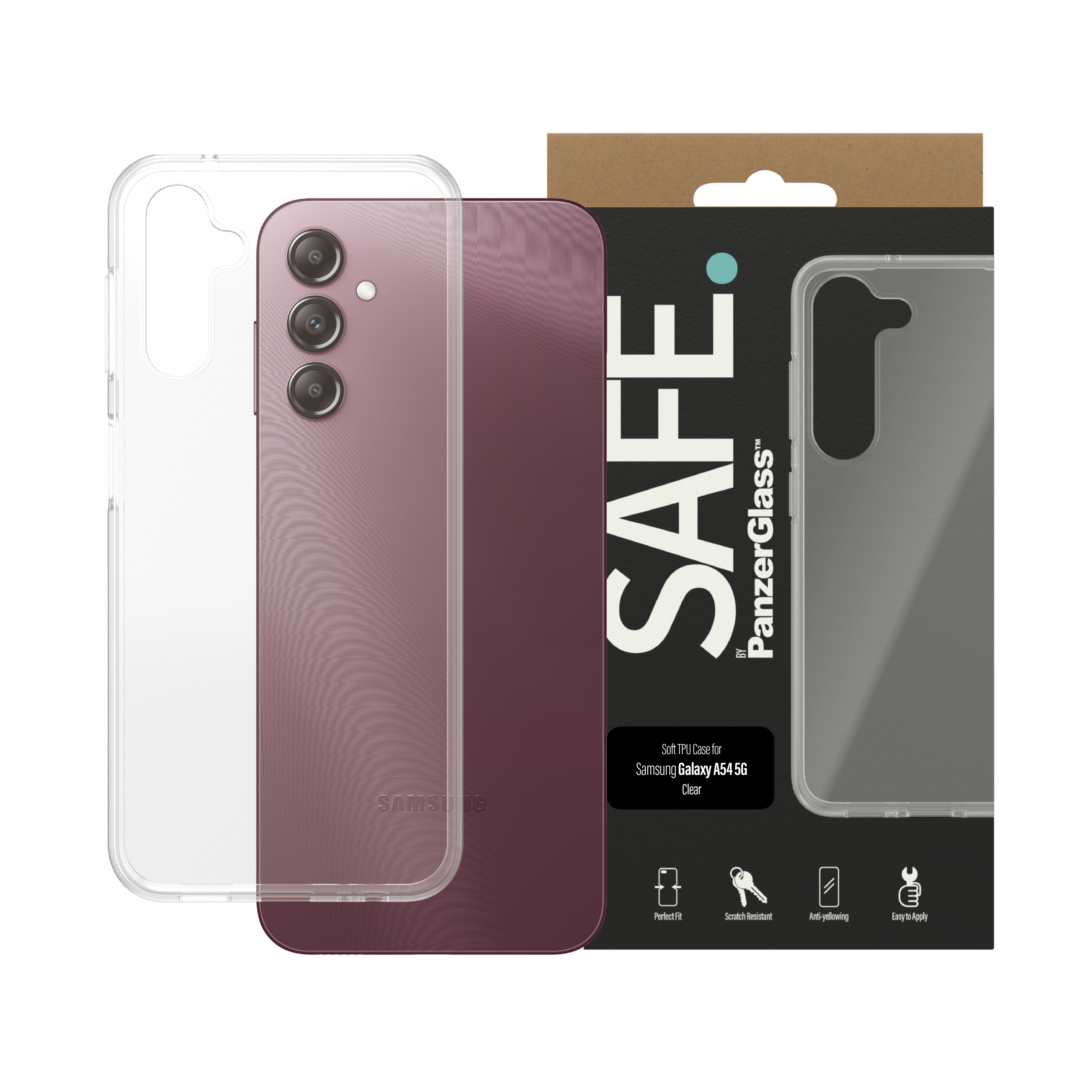 SAFE. by PanzerGlass TPU Case Samsung, Galaxy A14 5G da96d092b5b6b237a59c47129ac488c2