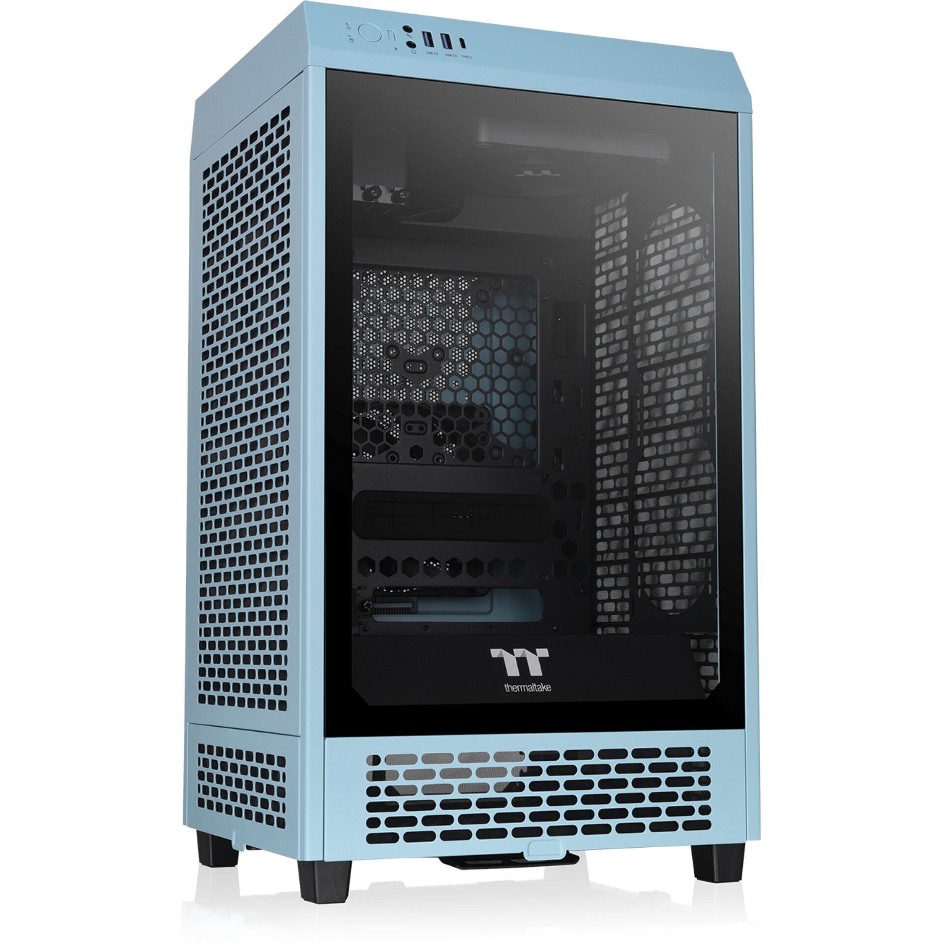 Thermaltake The Tower 200 Turquoise PC-Gehäuse 827115_00