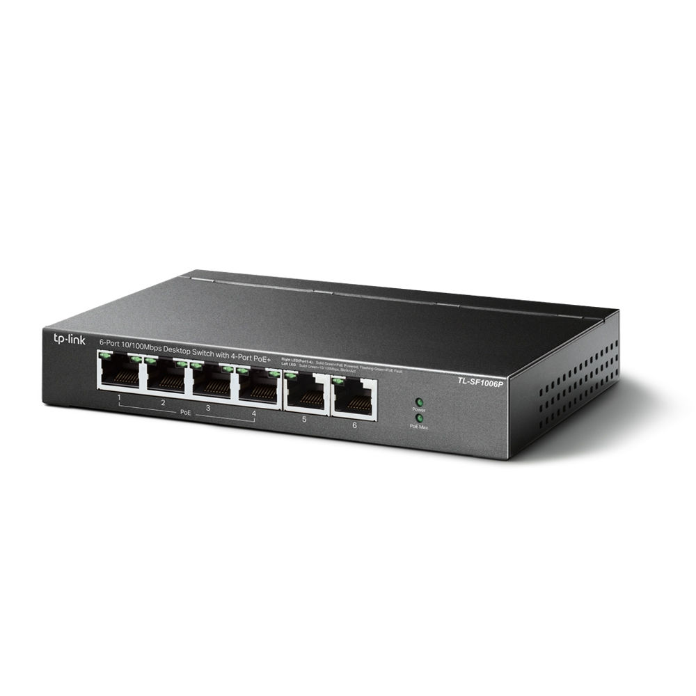 TP-Link TL-SF1006P 6-Port 10/100Mbps -4x PoE+ Switch- 69ced307843f1f8831071621c7a36878