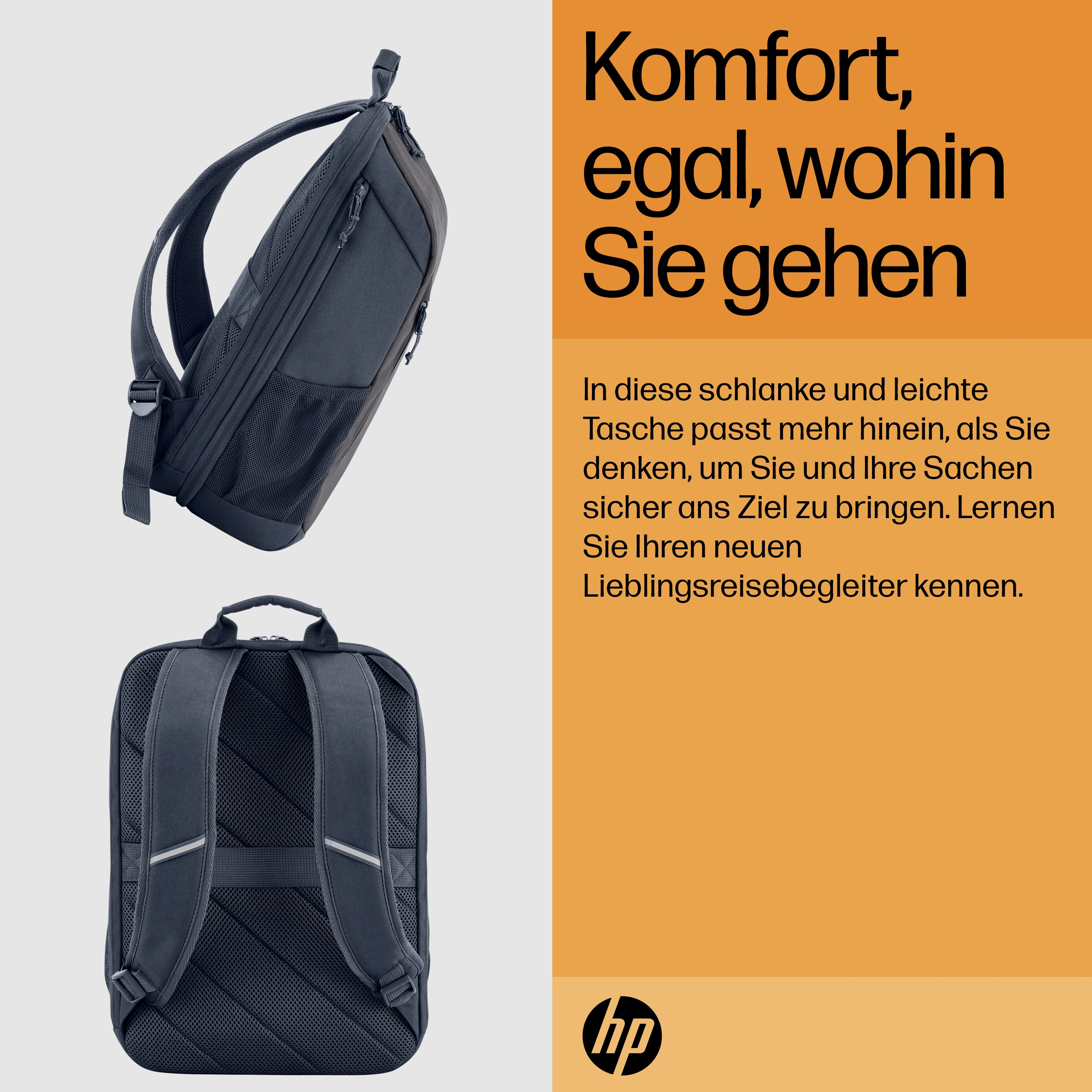 HP Travel 18 Liter 15,6 Zoll Laptop-Rucksack -Iron Grey- 101891216_2146338218